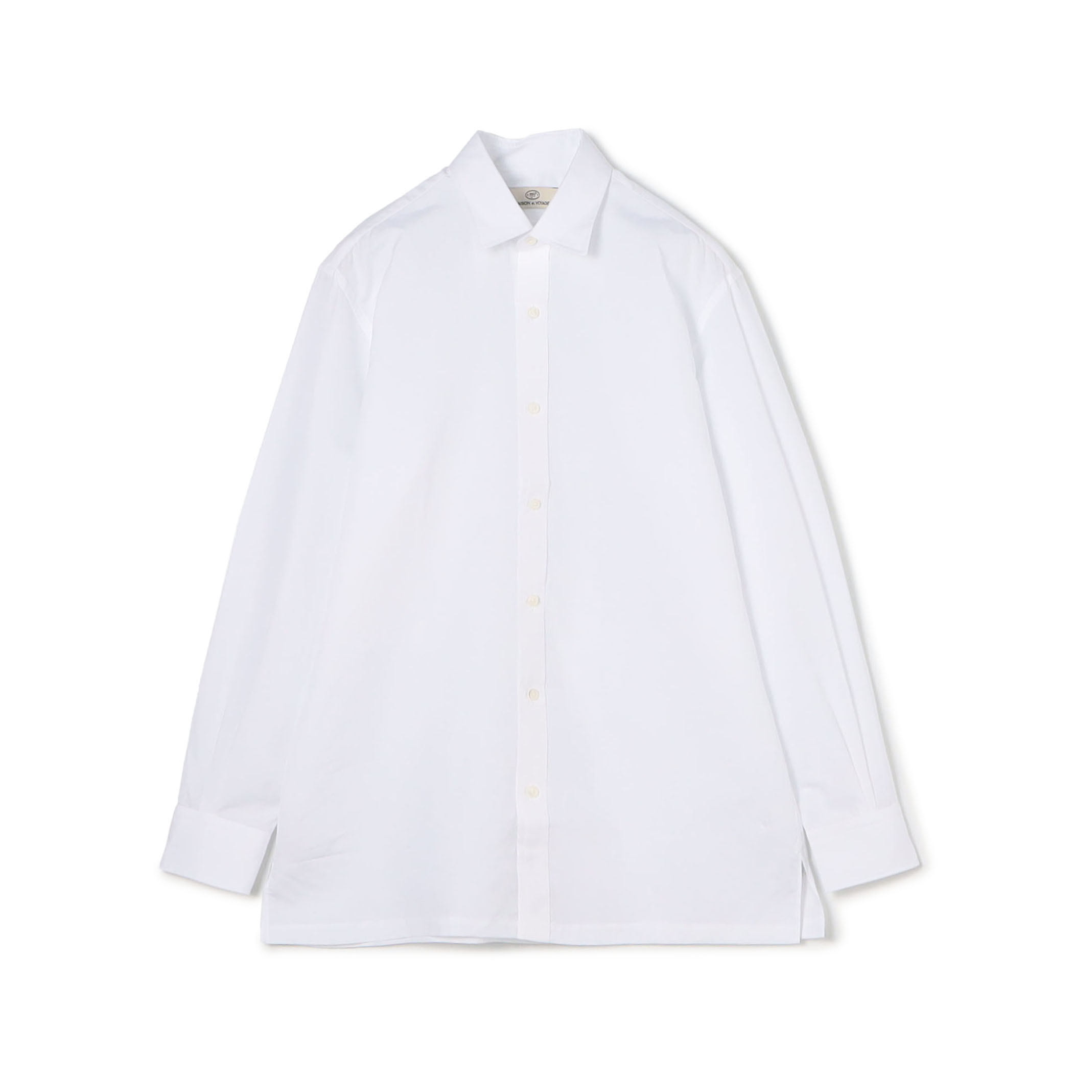 コットンリネン ショートポインテッドレギュラーカラーシャツ DJA