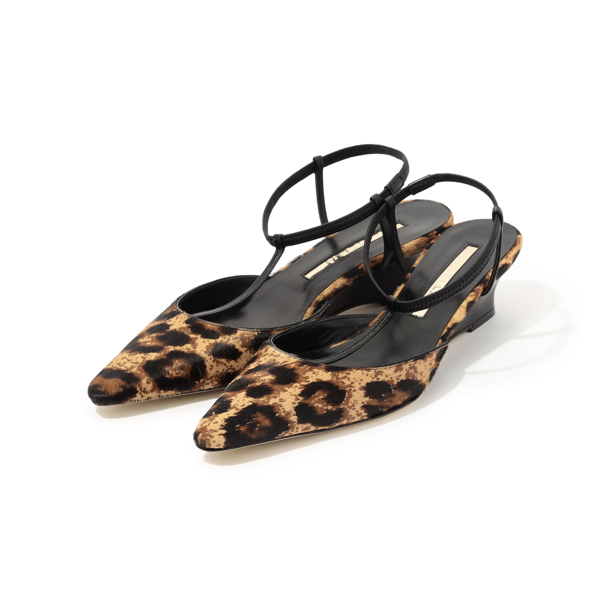 BRENTELLA LEOPARD ミュールパンプス