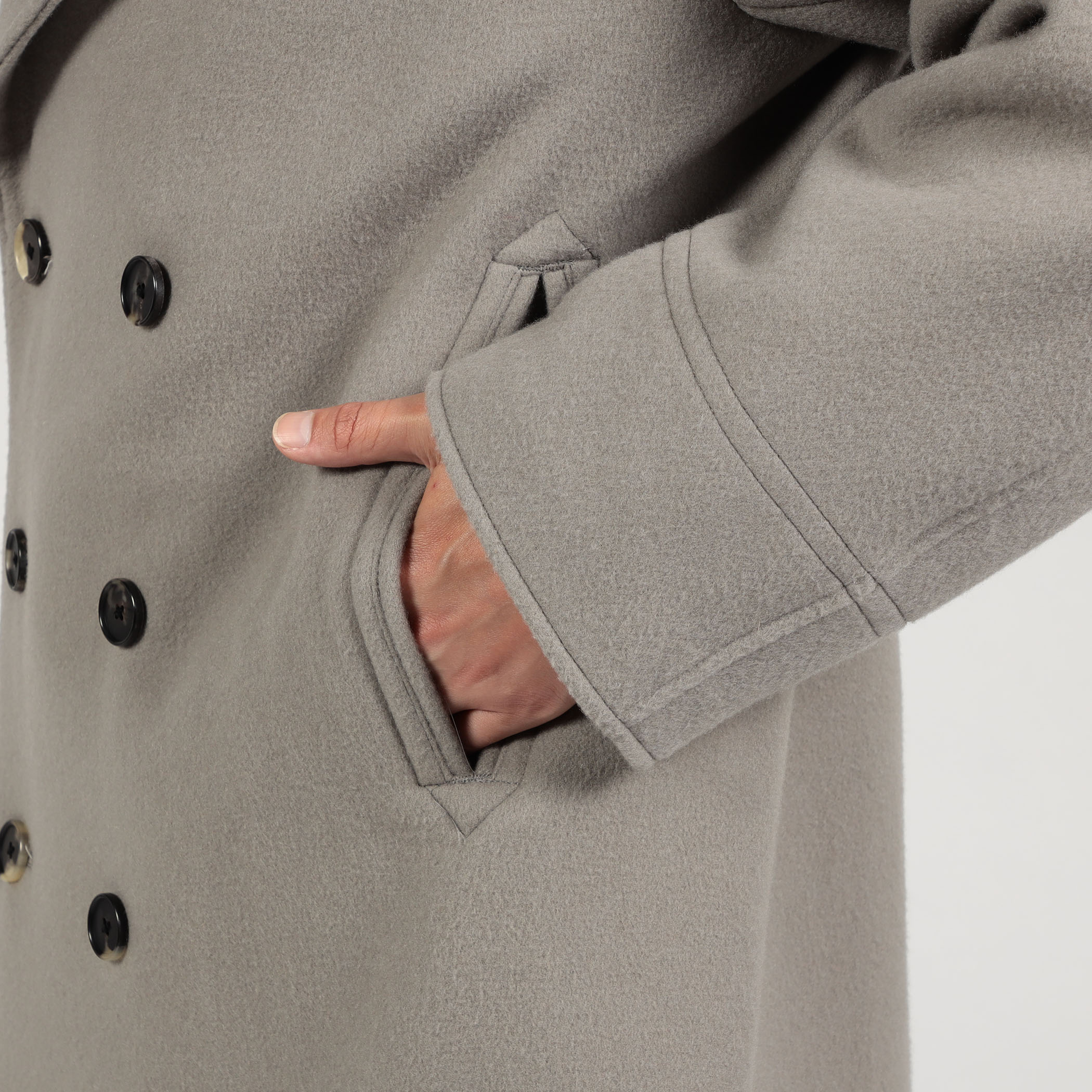 ○The CLASIK PEA COAT カシミヤメルトン ピーコート Joshua
