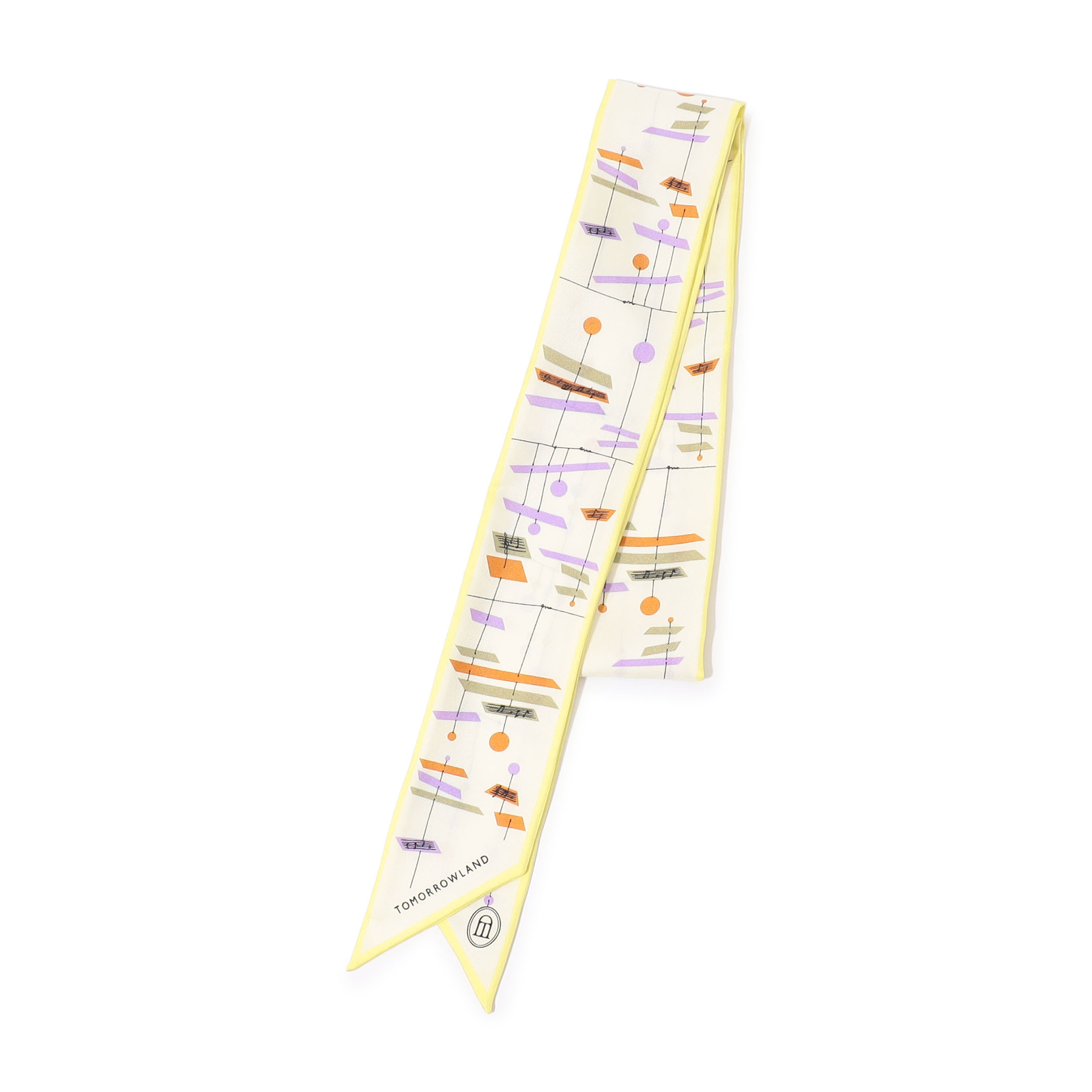 Atelier TOMORROWLAND MUSIC BARシルク ボウタイスカーフ