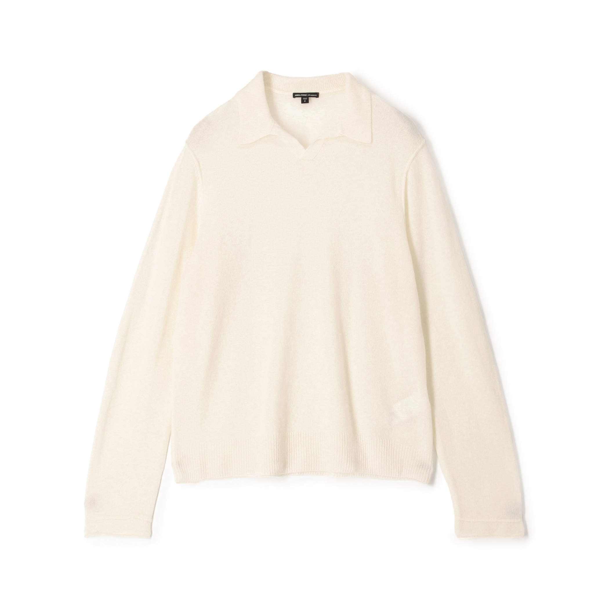 ソフトフェザーウェイトカシミヤ スキッパーポロニット MOKC3715