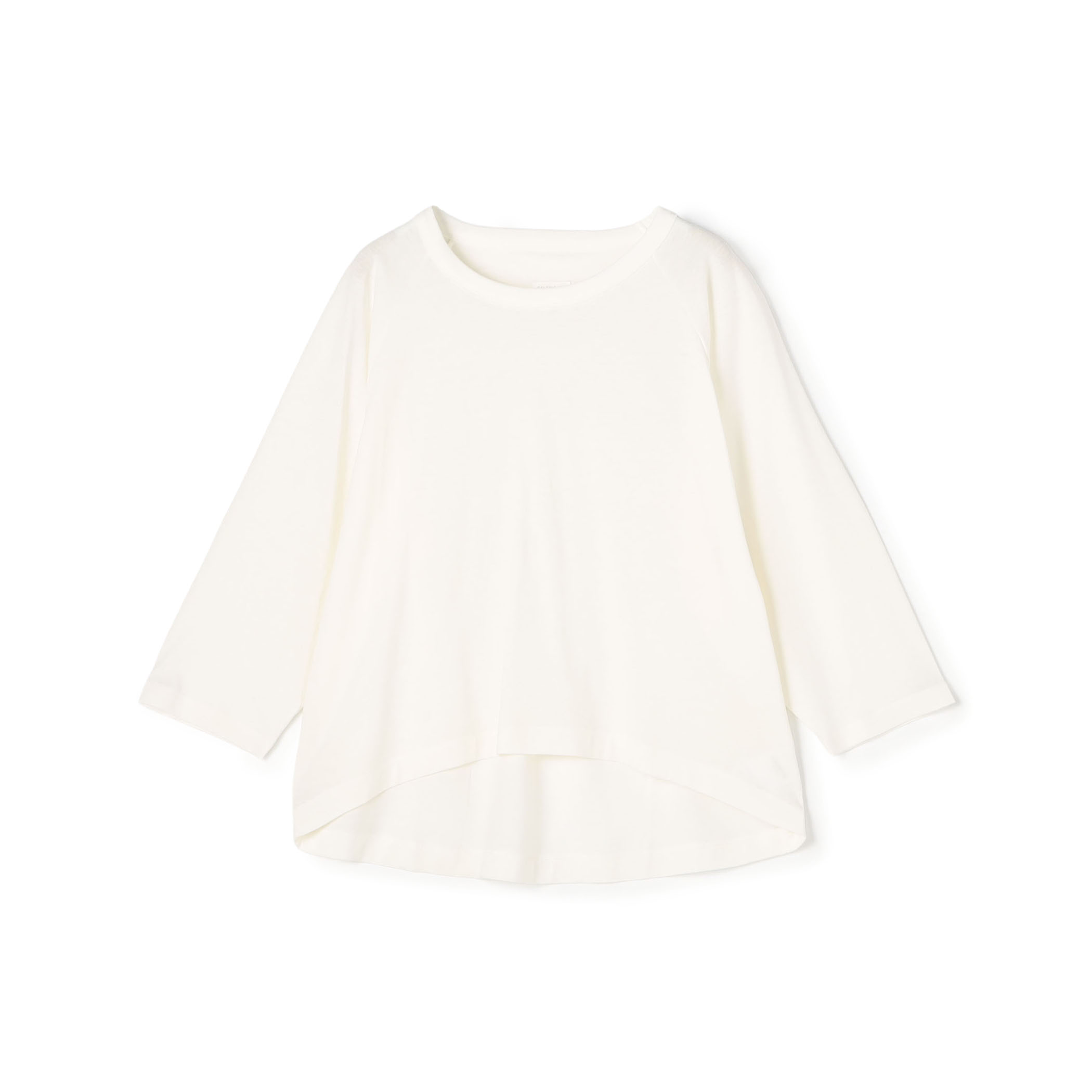 コットンリネンジャージー ラグランスリーブプルオーバー