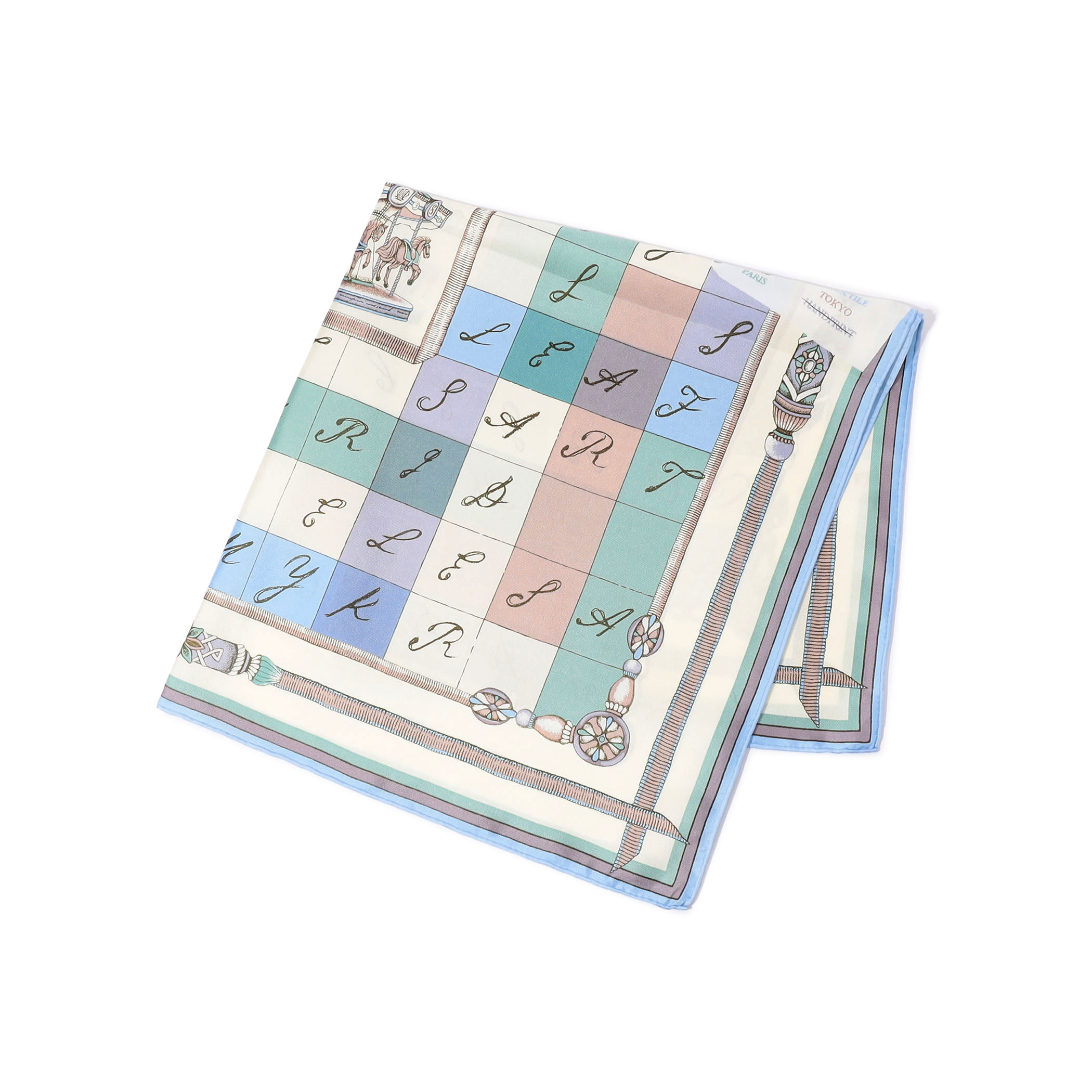 MANIPURI CROSSWORD シルクスカーフ