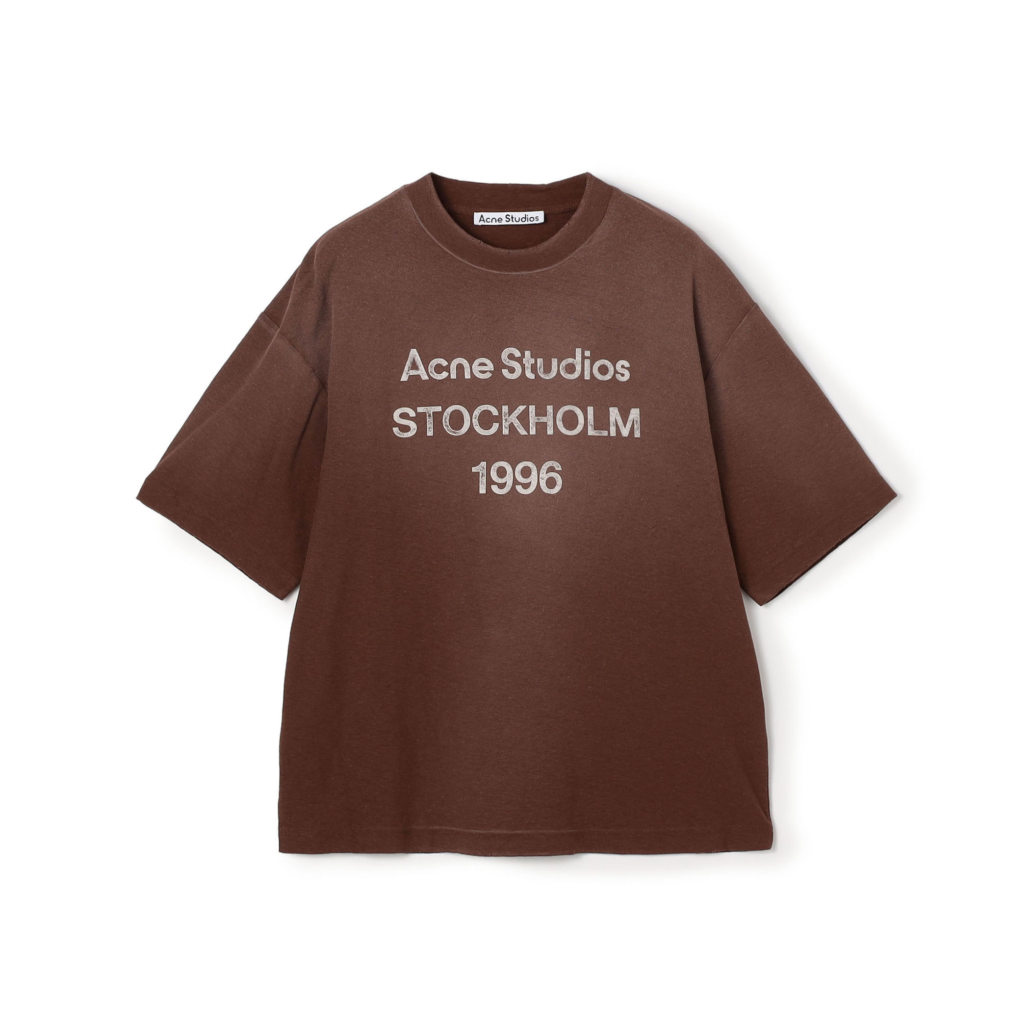 Acne Studios コットンリネン ロゴプリントTシャツ