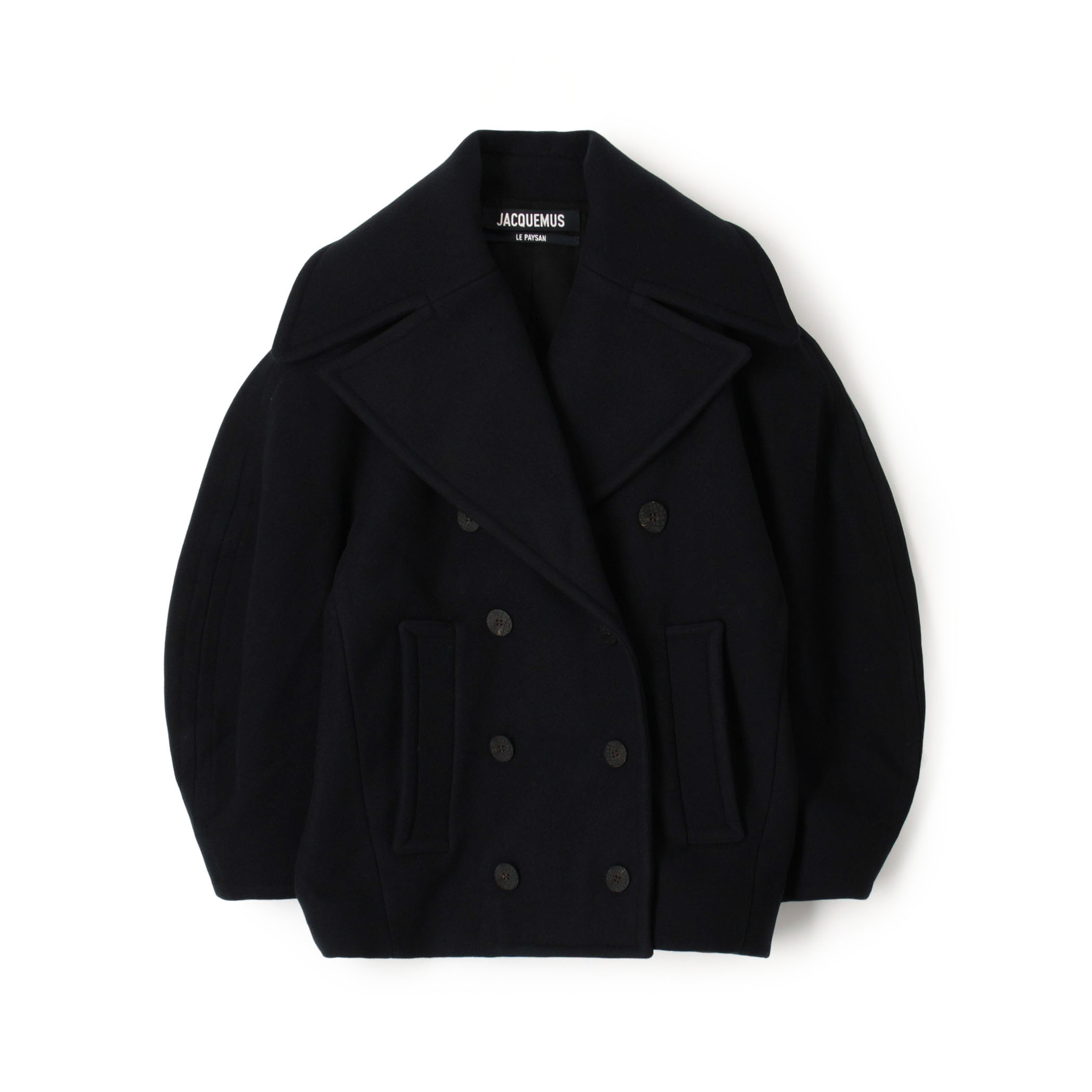 JACQUEMUS LE CABAN OVALO ウール ピーコート