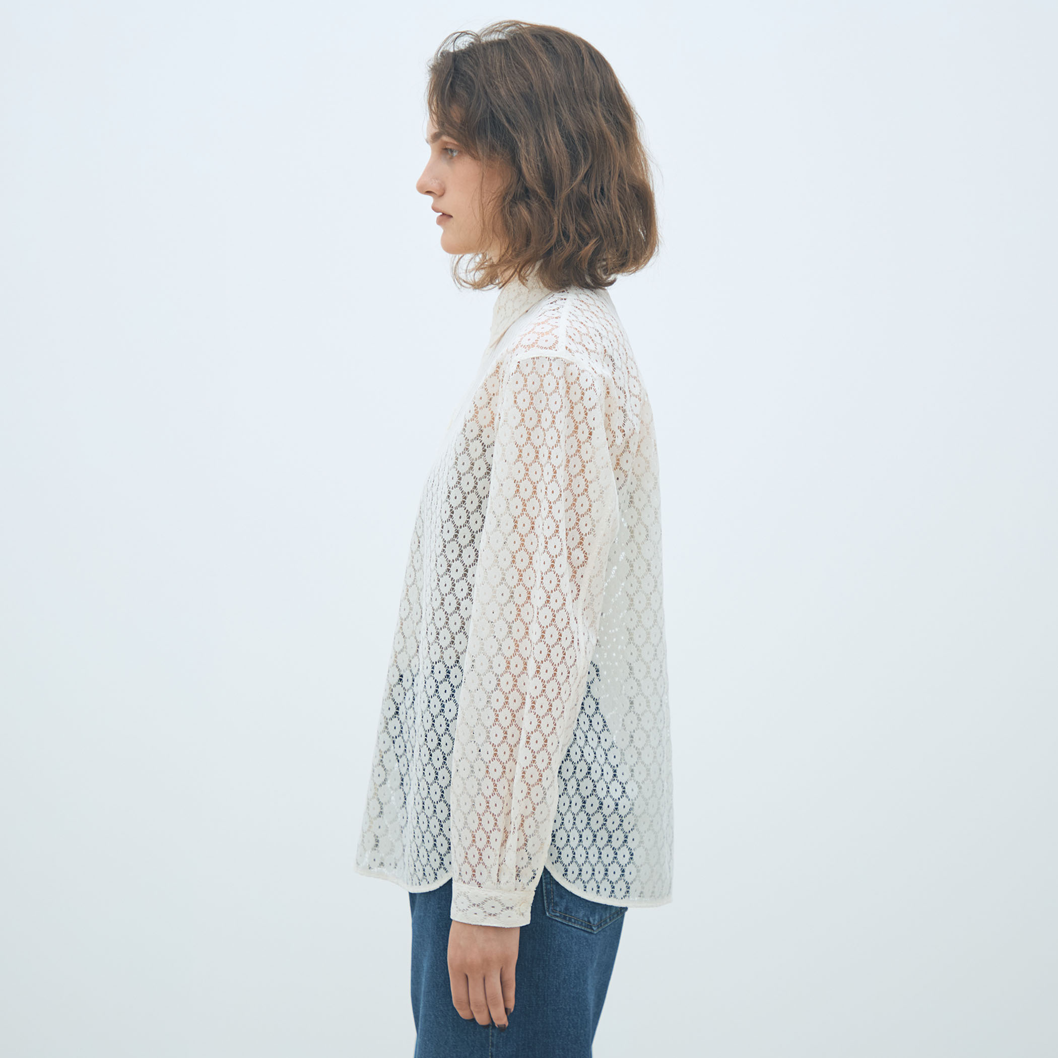 フロッキーレース レギュラーカラーシャツ｜トゥモローランド 公式通販