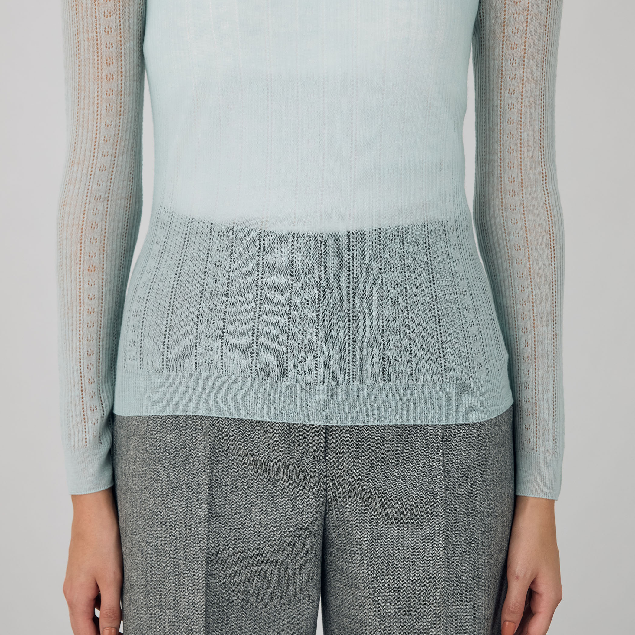 ソフトウール ボートネックプルオーバー｜トゥモローランド 公式通販