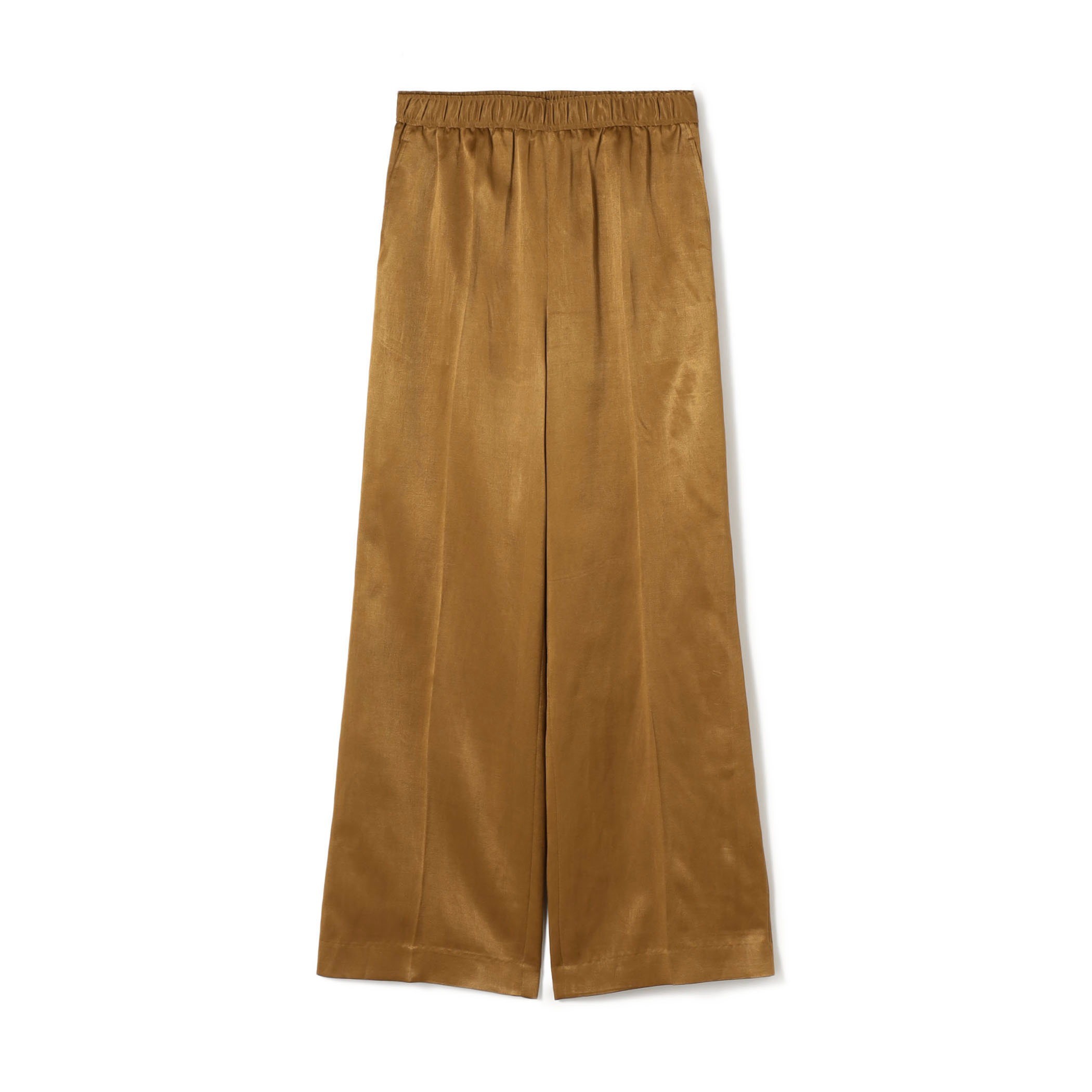 【WEB先行予約】 ソフトサテン エラスティックスリムパンツ