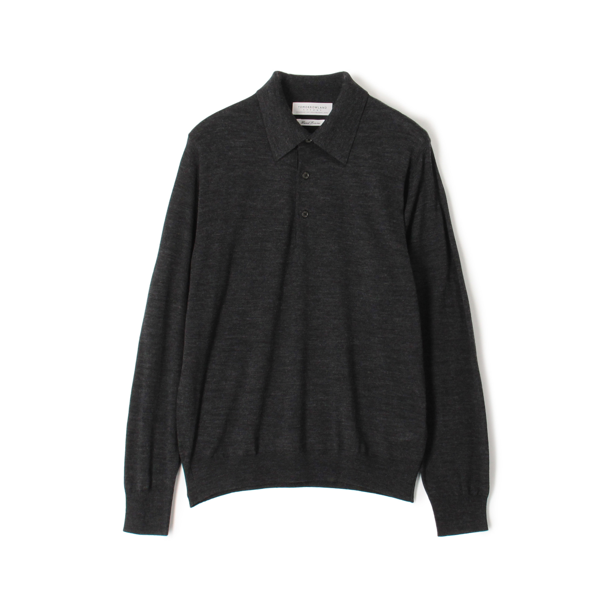 TOMORROWLAND tricot スーパーファインメリノウール ニットポロシャツ S-WOOL