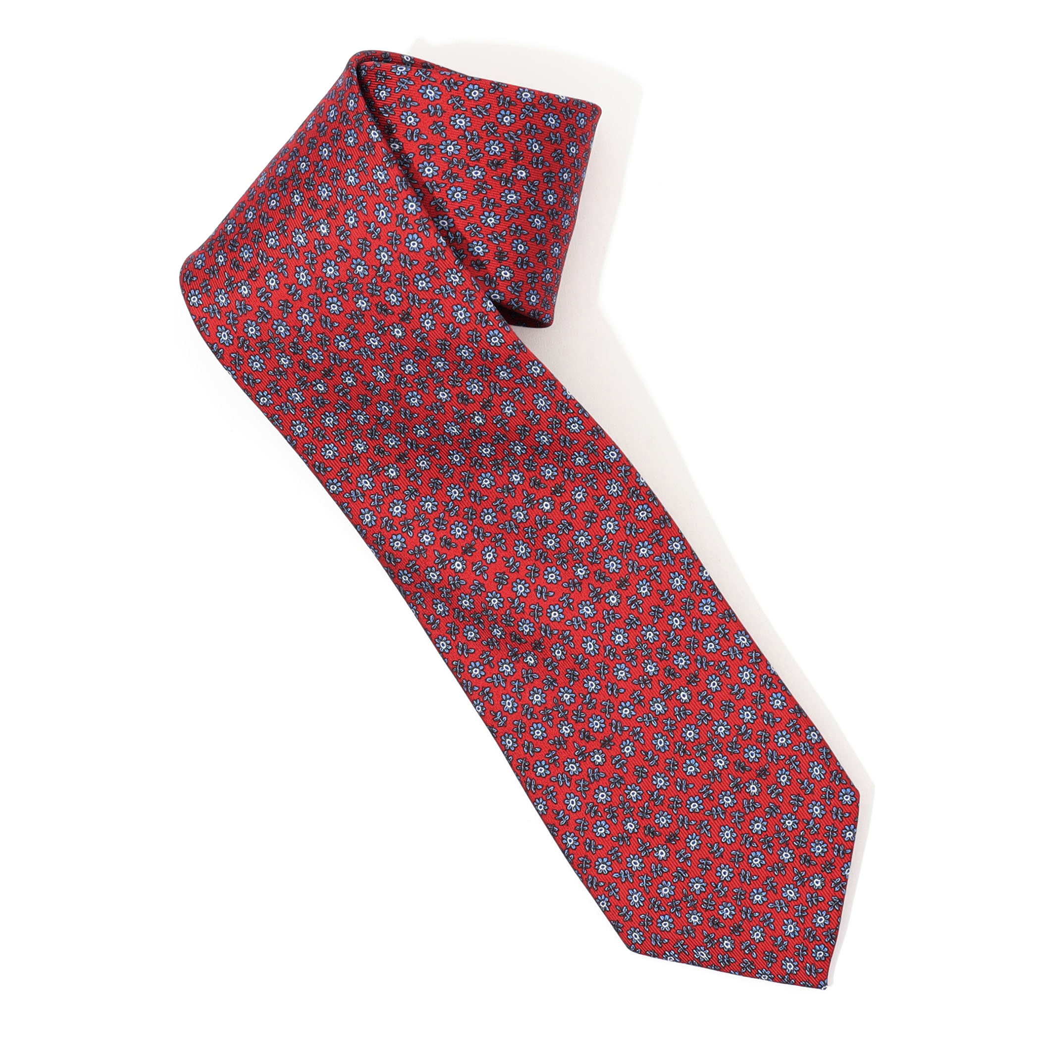 STEFANO BIGI シルクプリント 小紋柄ネクタイ