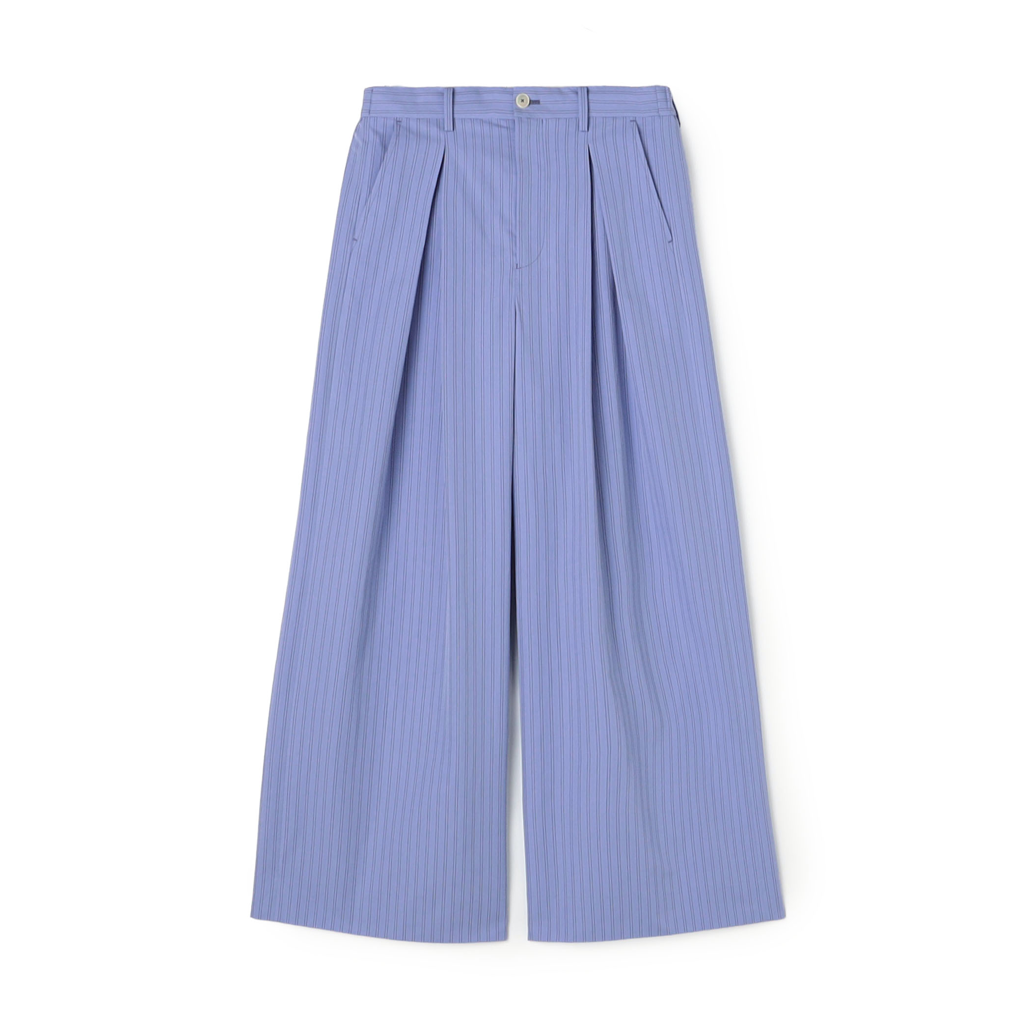 コットンタイプライター インボックスタックワイドパンツ