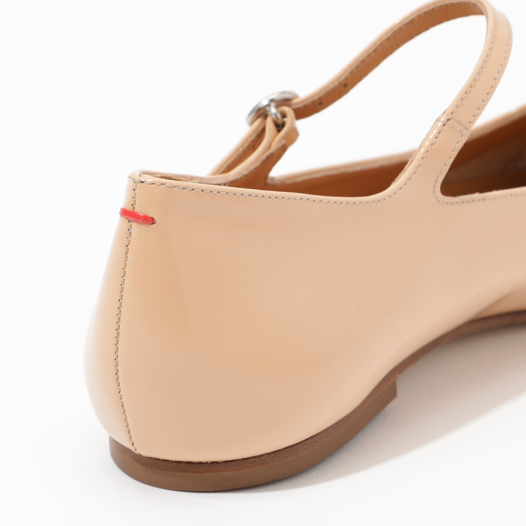 Cleo Metallic Leather Mary-Jane Ballet Flats – Aeyde