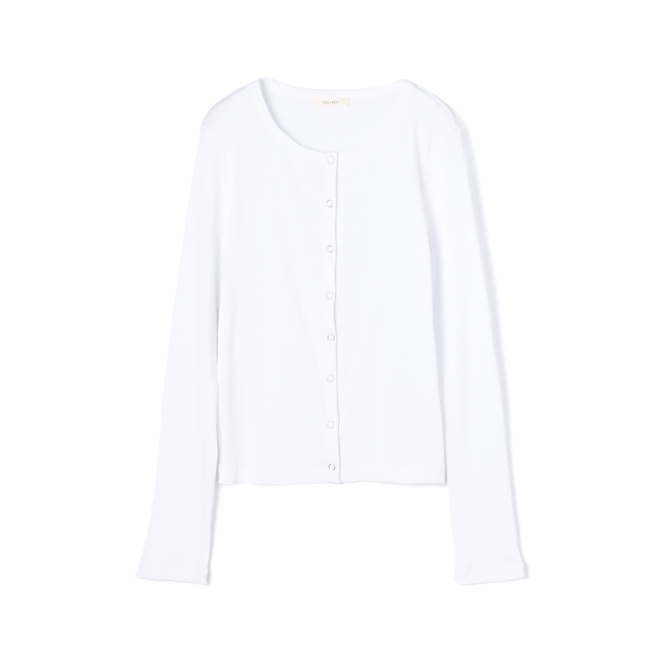 スモールライトリブ クルーネックカーディガン