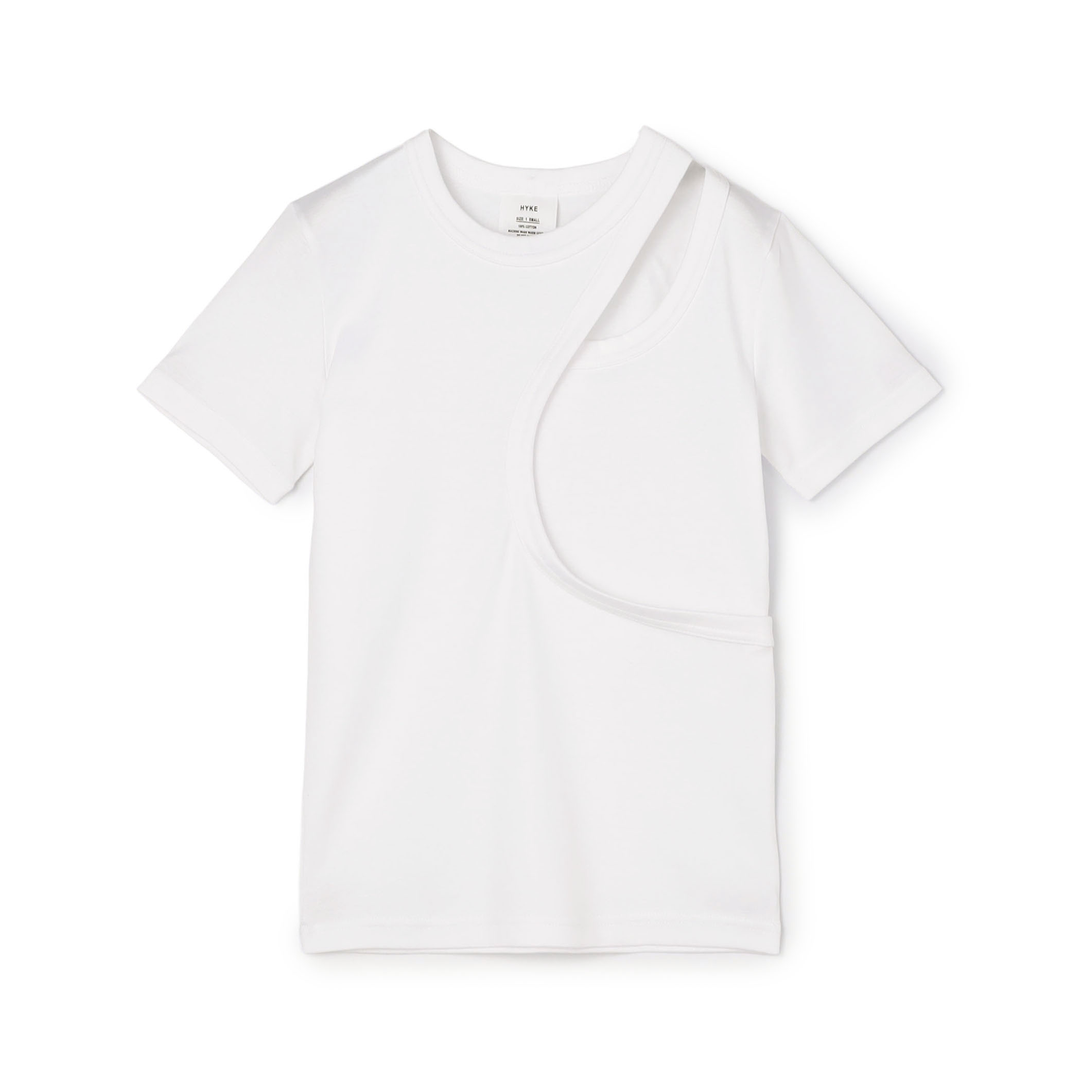 HYKE LAYERED SHORT-SLV TEE レイヤードTシャツ