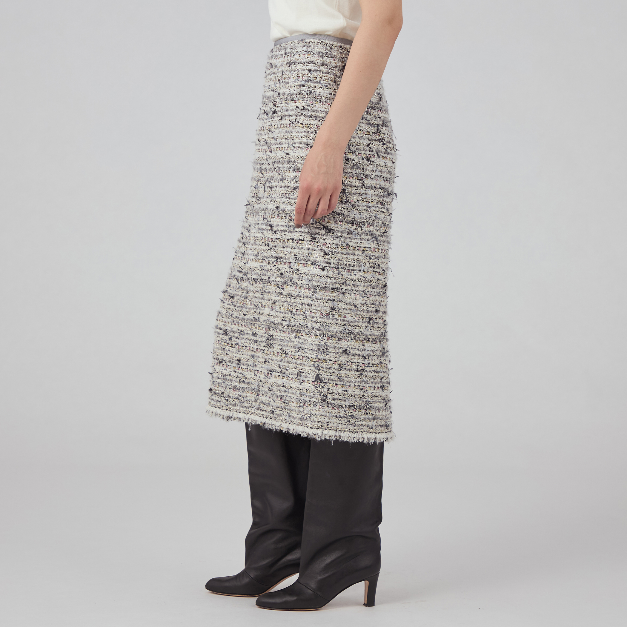グレブリアンファンシーツイード タイトストレートスカート