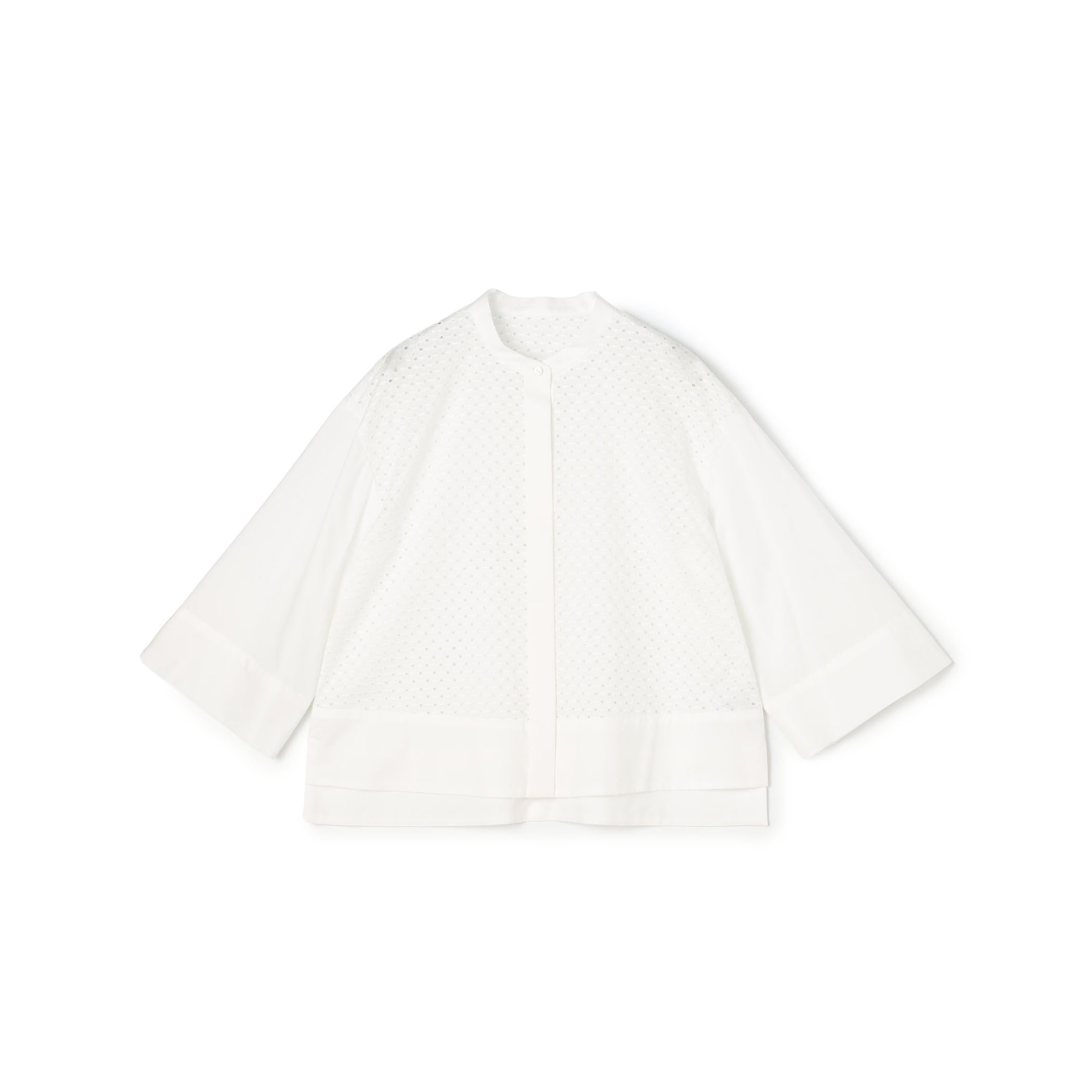 スクエアエンブロイダリー コンビネーションブラウス