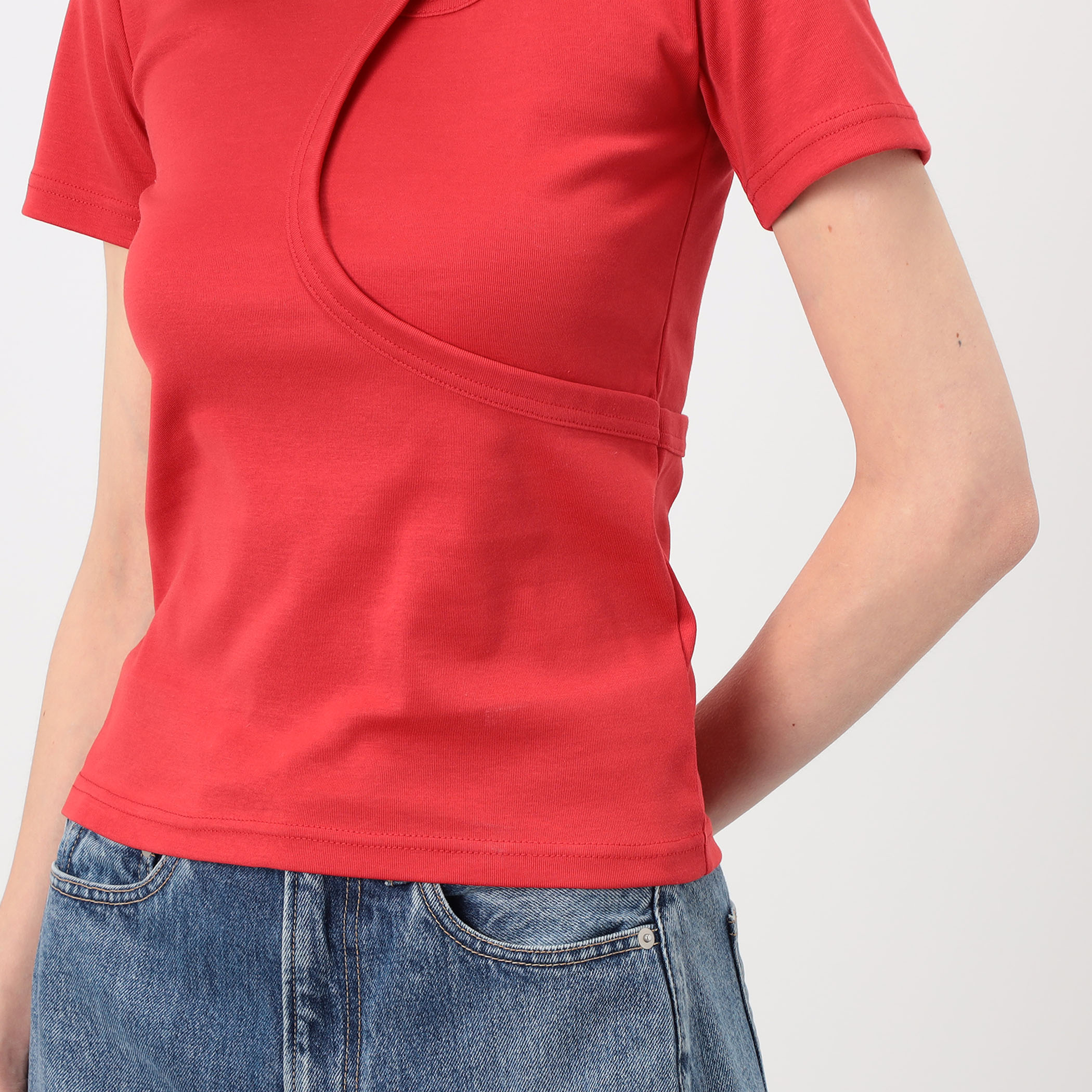 HYKE LAYERED SHORT-SLV TEE レイヤードTシャツ｜トゥモローランド