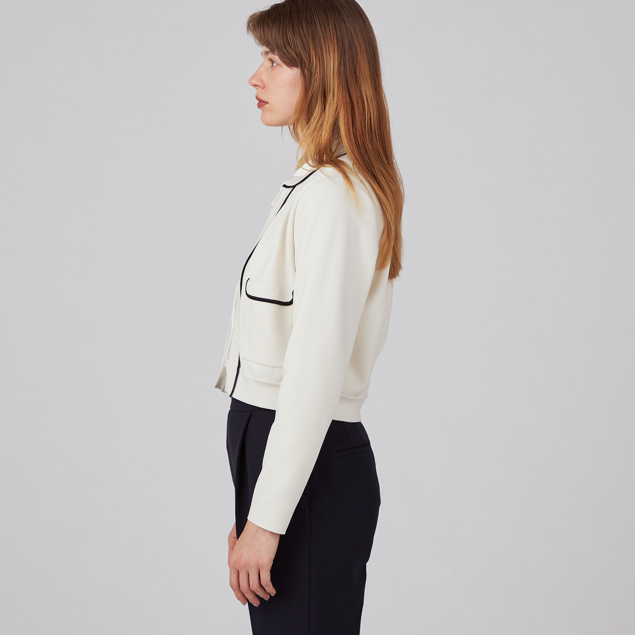 ミラノリブ クルーネックカーディガン｜トゥモローランド 公式通販