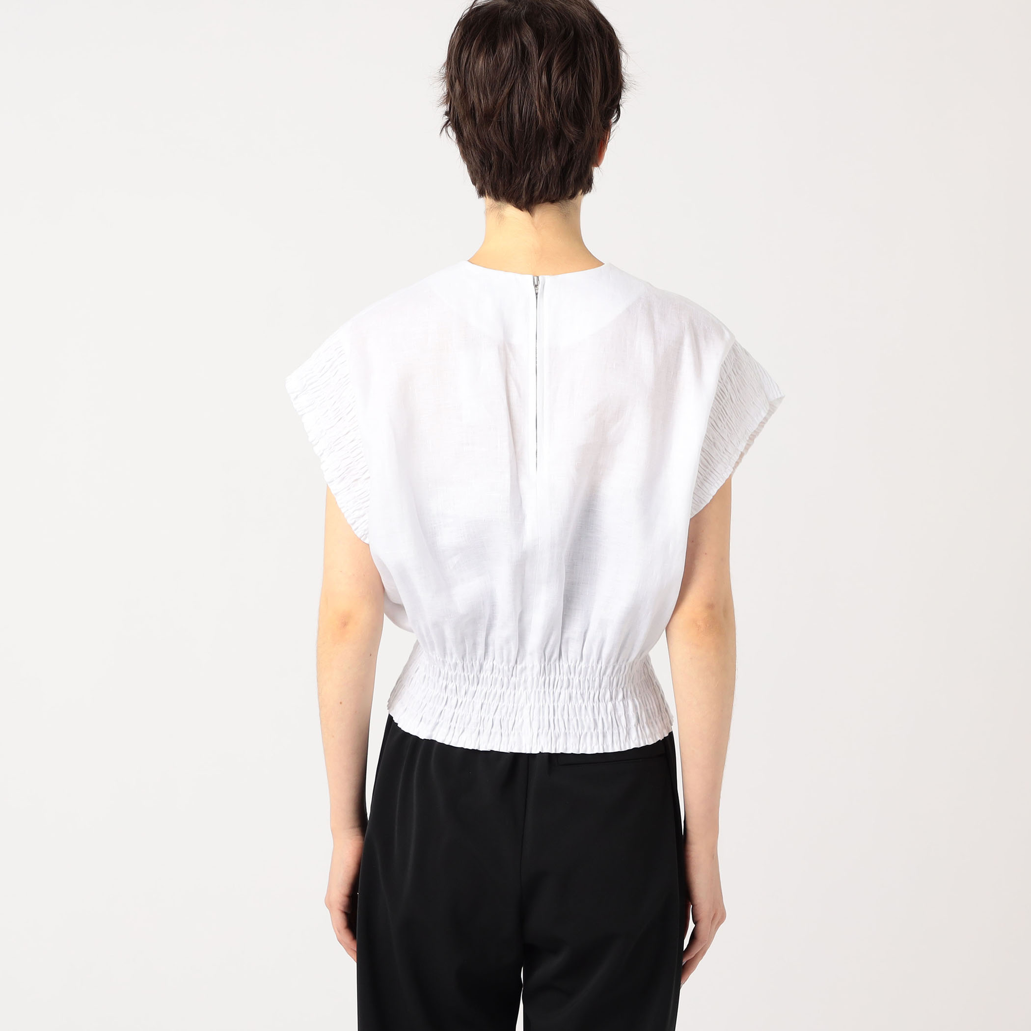 HYKE LINEN SMOCKED BLOUSE – COLDBECK ONLINE