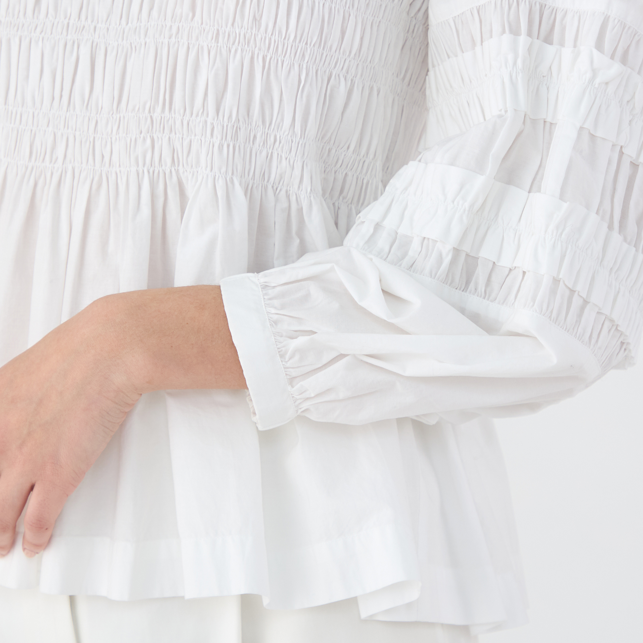 別注】ne Quittez pas BLACK FINE POPLIN シャツ