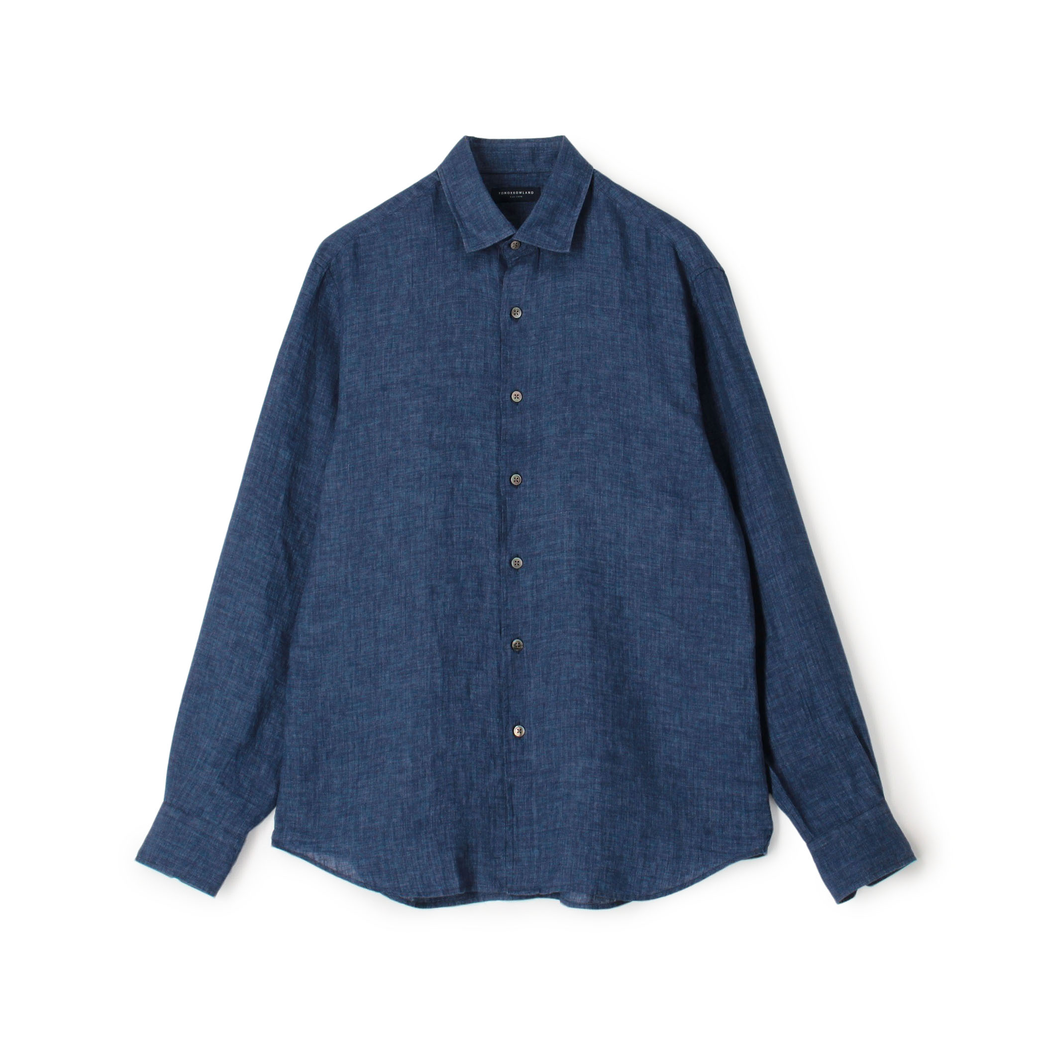 リネン セミワイドカラーシャツ ALBINI