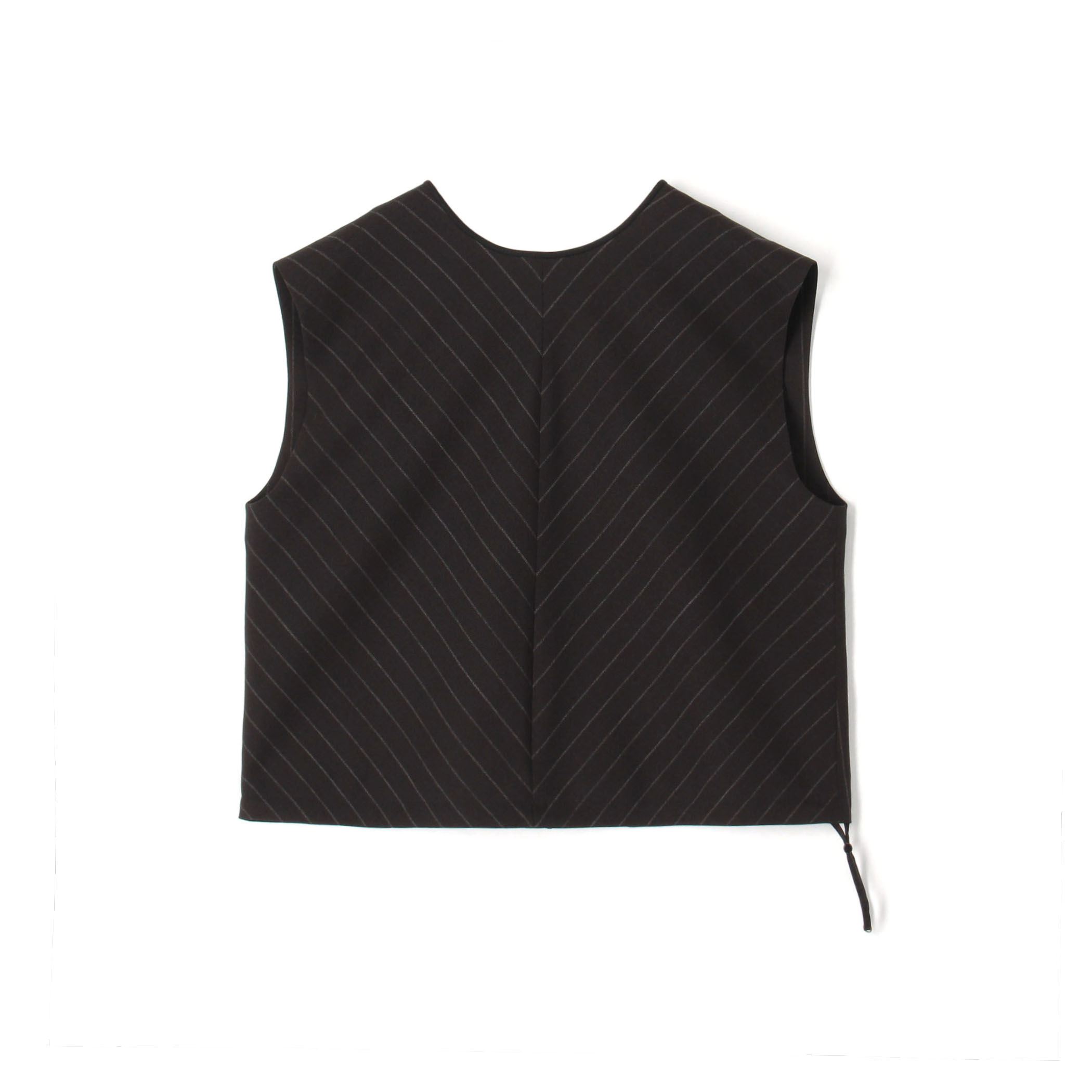 シャークスキン バックジップブラウス