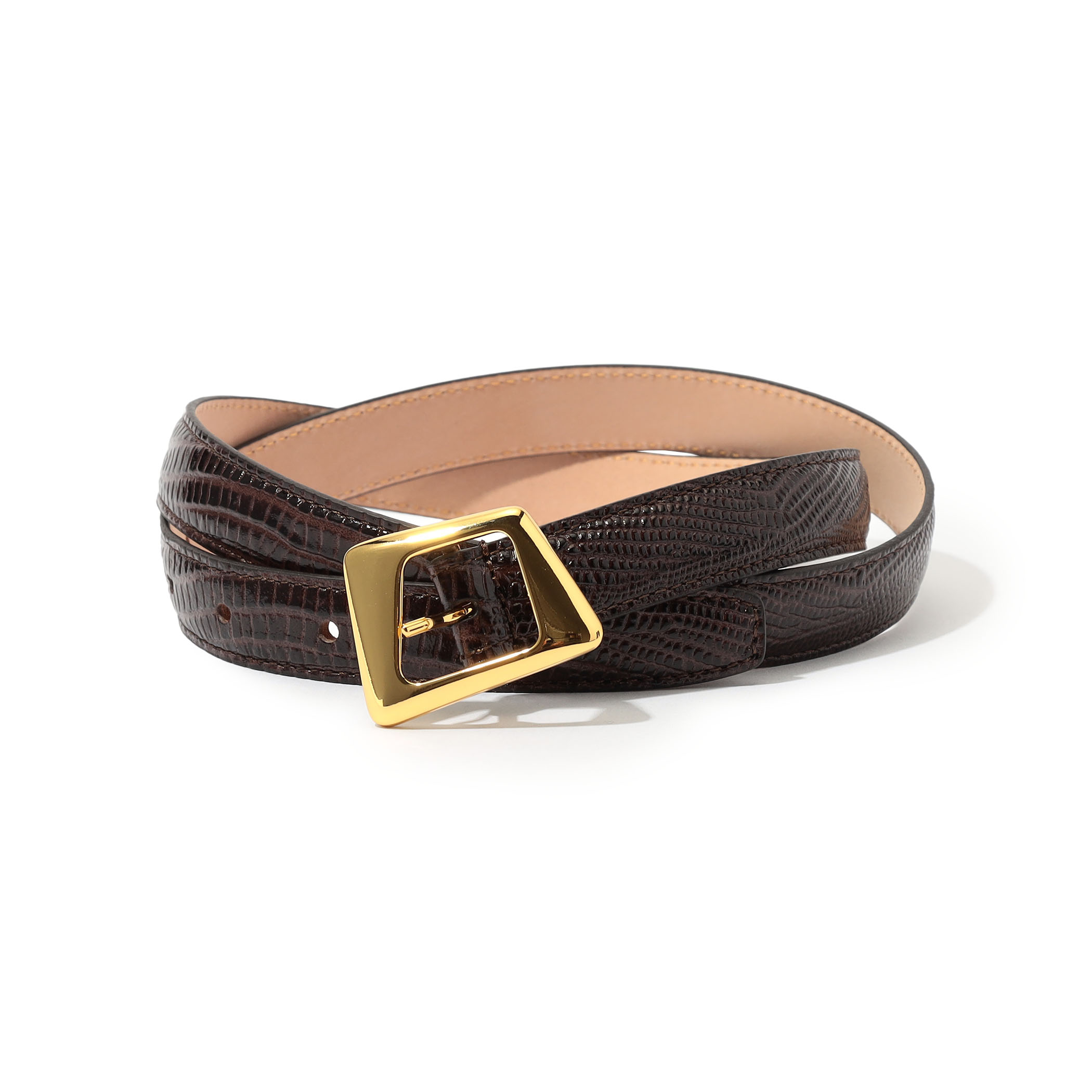 ATELIER AMBOISE PYTHON レザーベルト