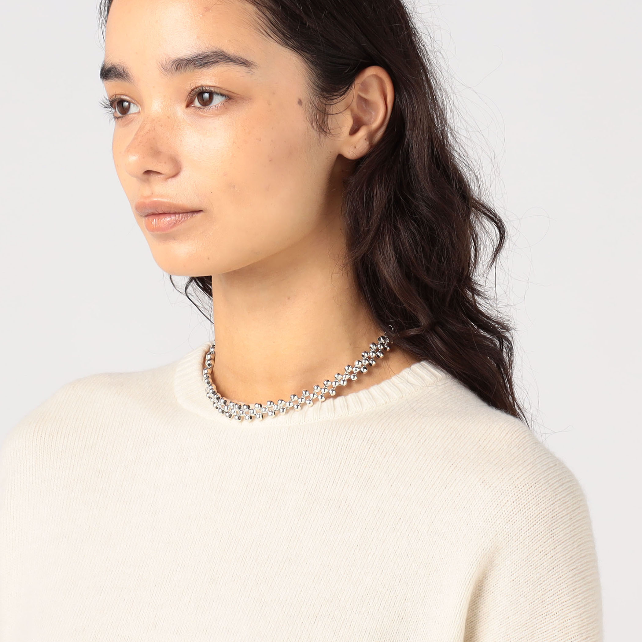 PHILIPPE AUDIBERT Max choker シルバーネックレス｜トゥモローランド 