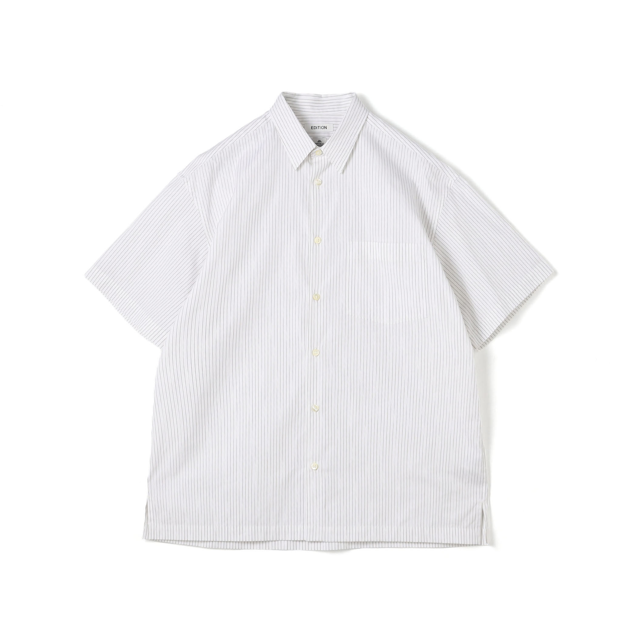 THOMAS MASON ストライブハーフスリーブシャツ