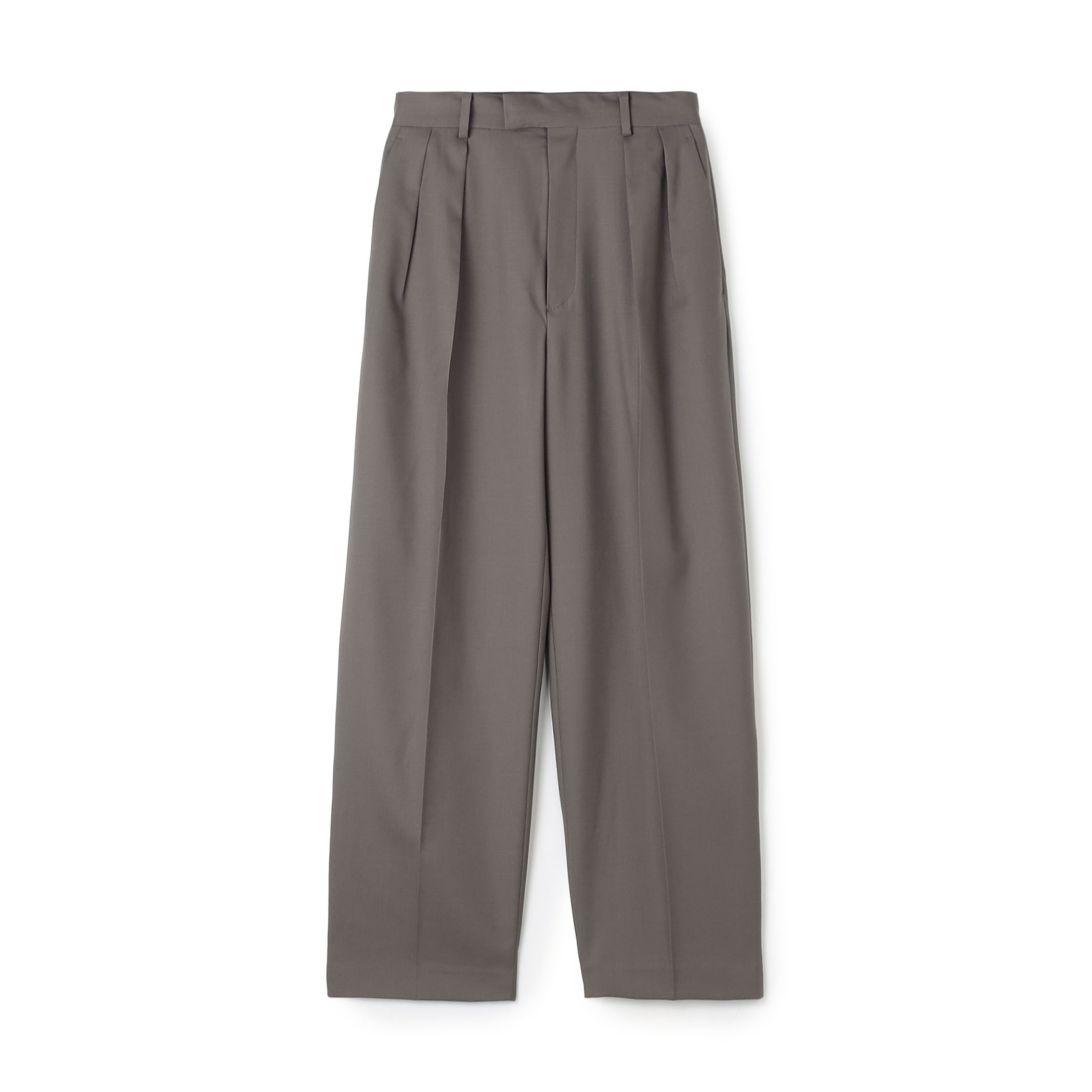 Super120'sウォッシャブルウール タックスラックス