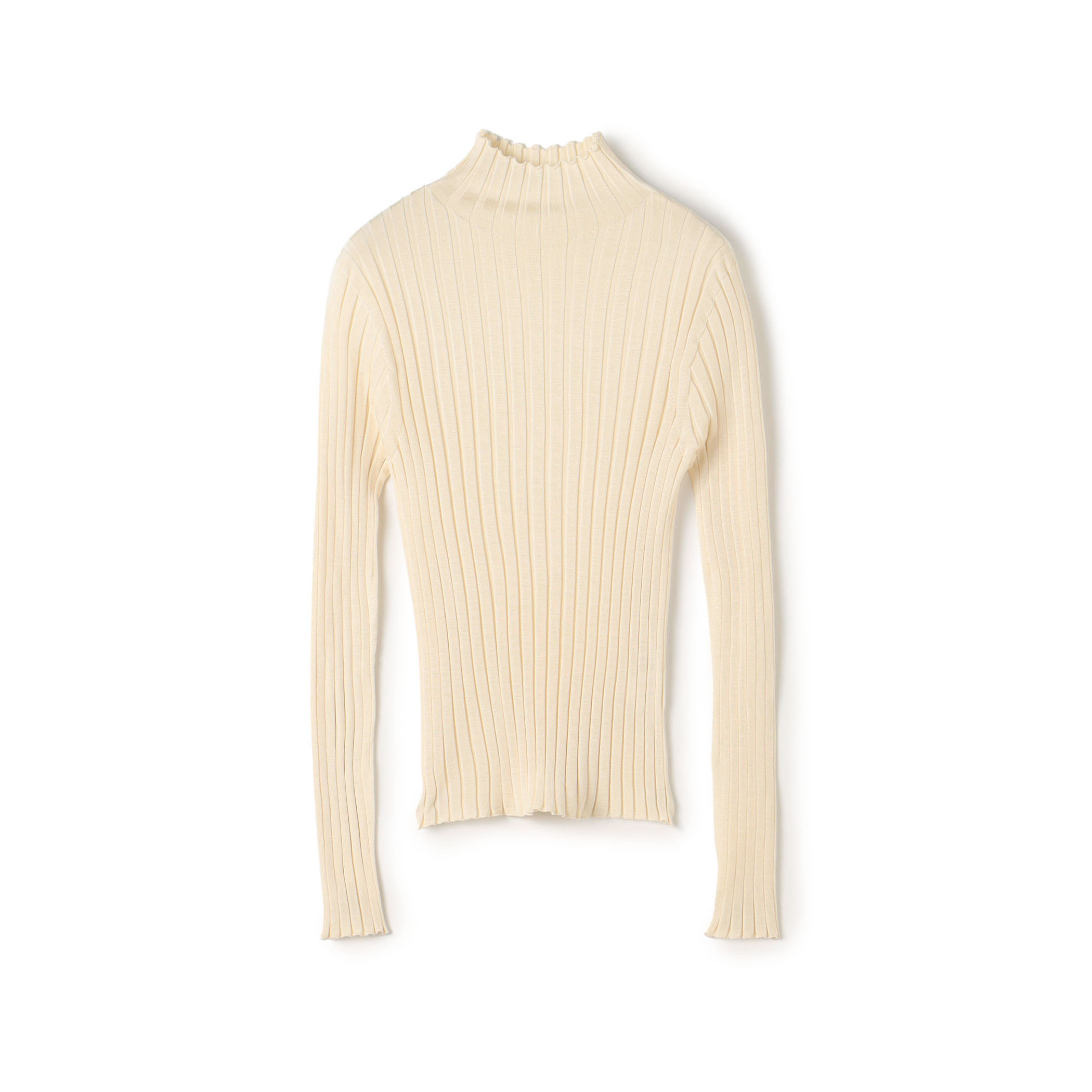 ドメスティックスパンシルク ビルドネックプルオーバー