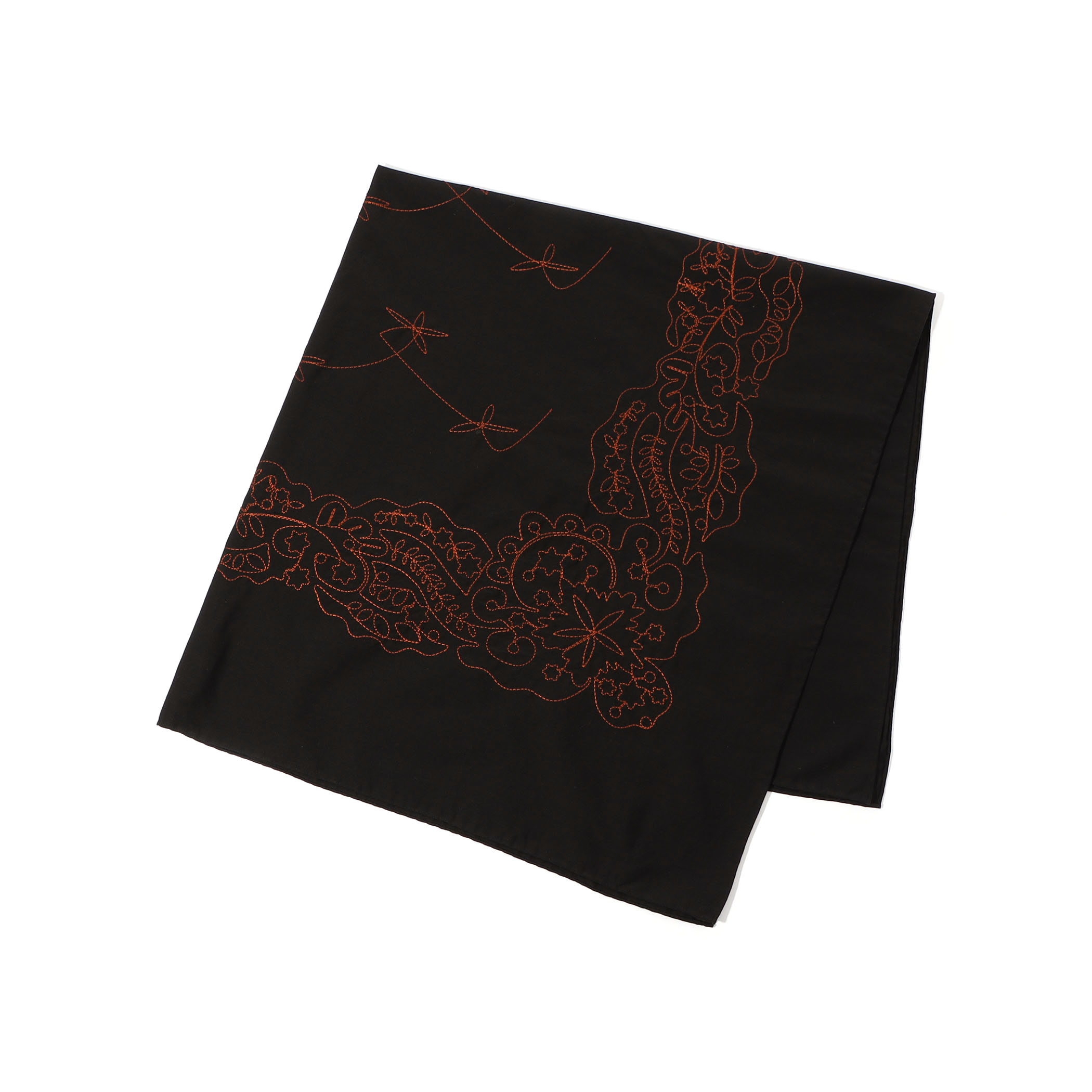 ASAUCE MELER コットンシルクエンブロイダリー バンダナスカーフ