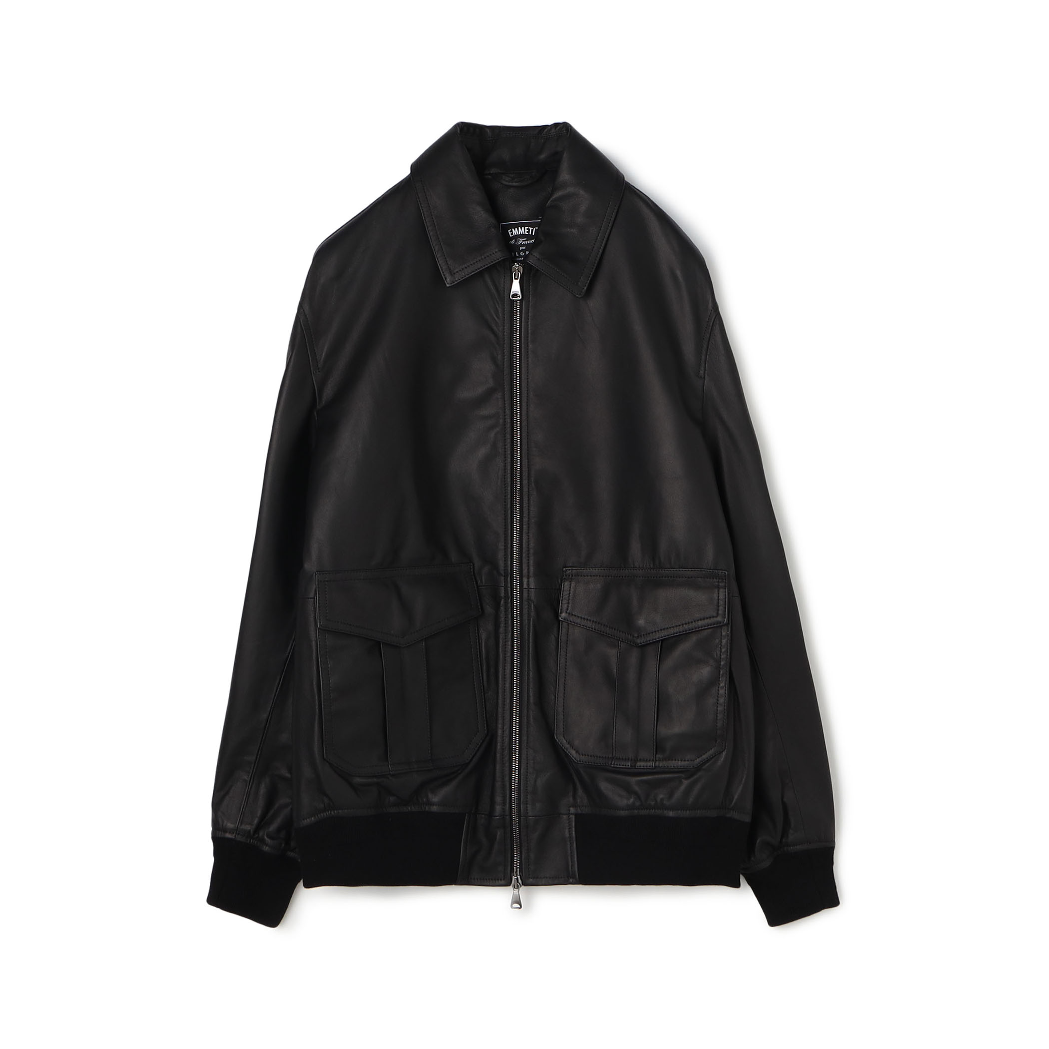 【別注】EMMETI AKRON ラムレザー ブルゾン