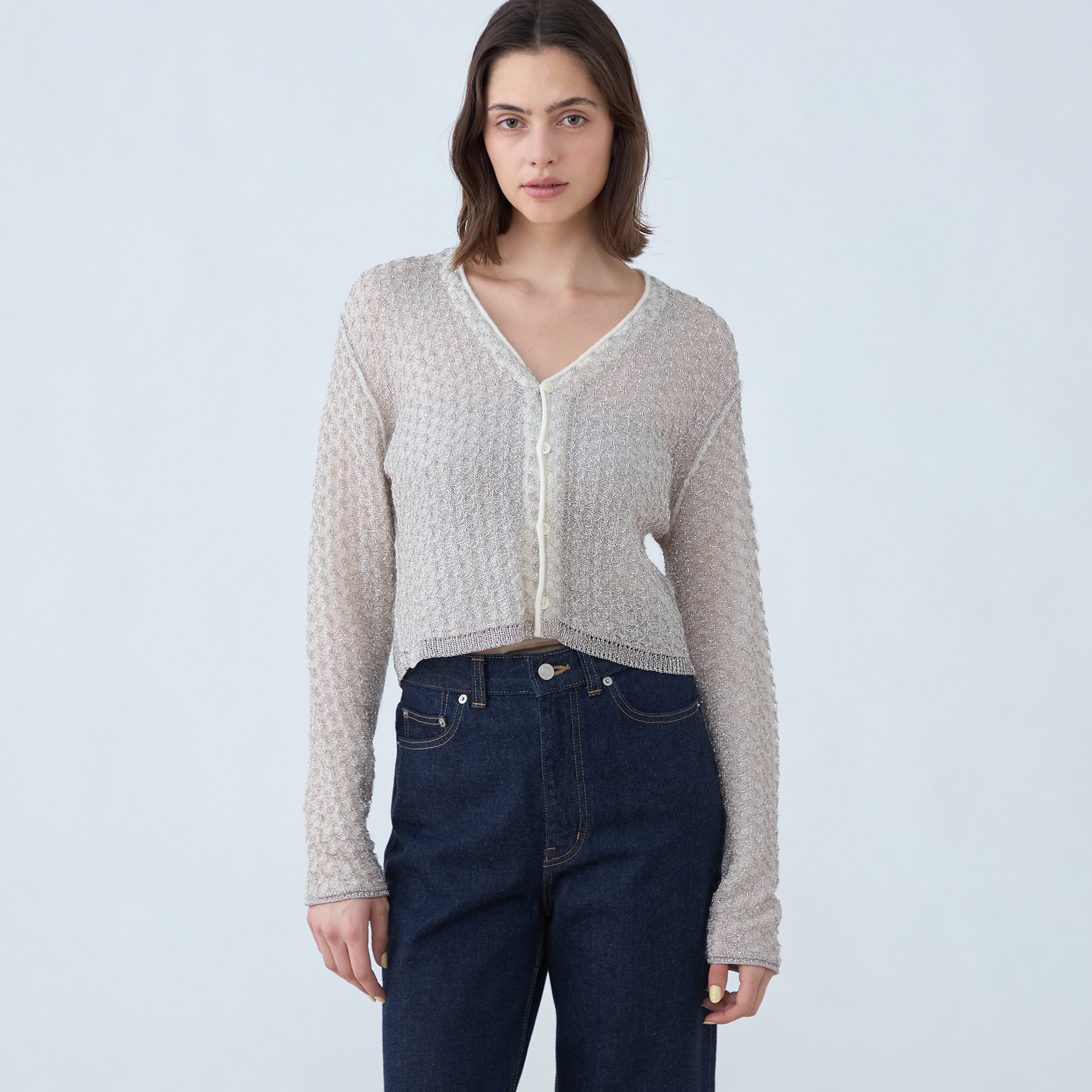 mirrormirror様！LIMI feu モヘヤ混 ウール カーディガン ルレックスモヘヤ Vネックカーディガン｜トゥモローランド 公式通販