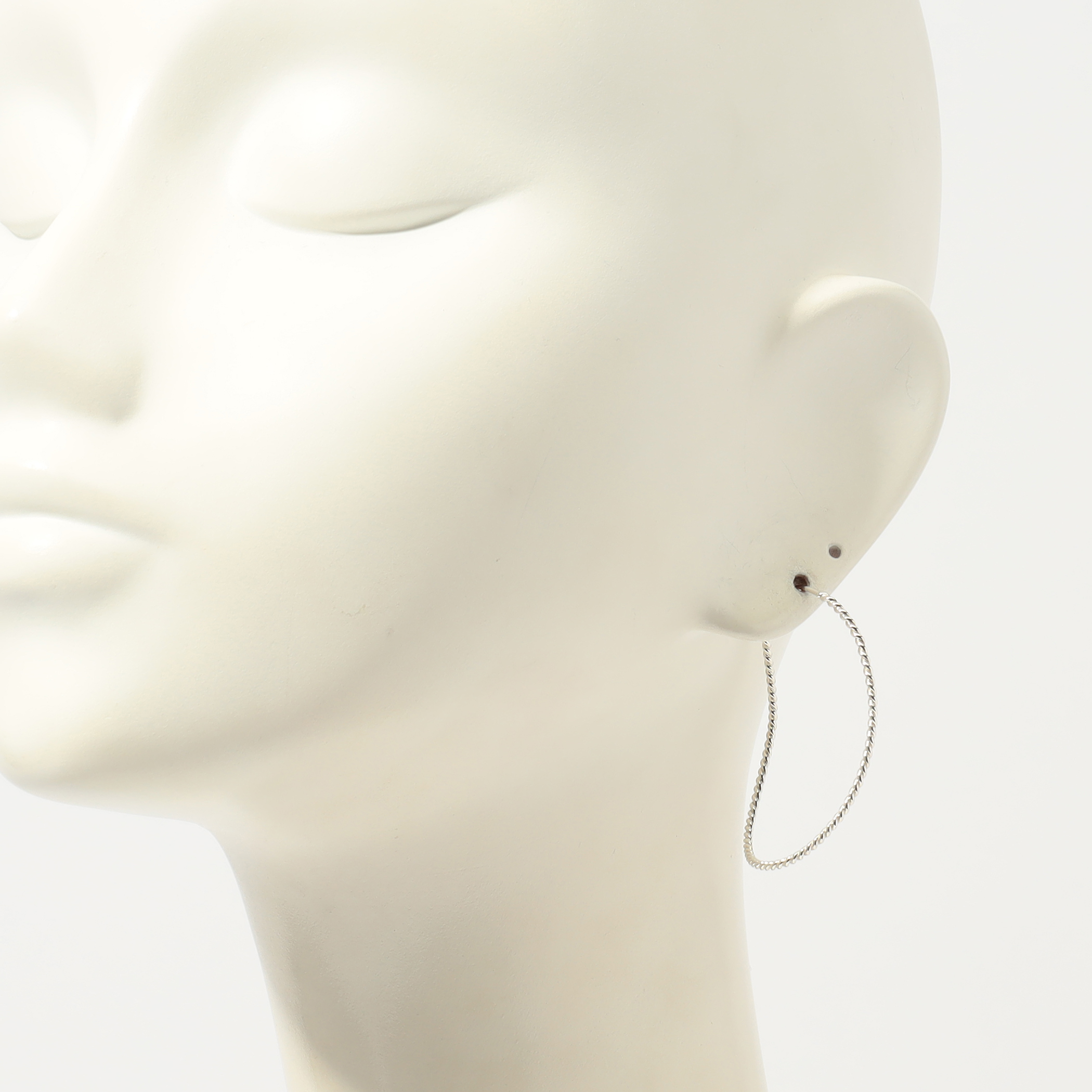 BAR JEWELLERY シルバーピアス BAR Jewellery TWISTED CONTOUR シルバー ピアス