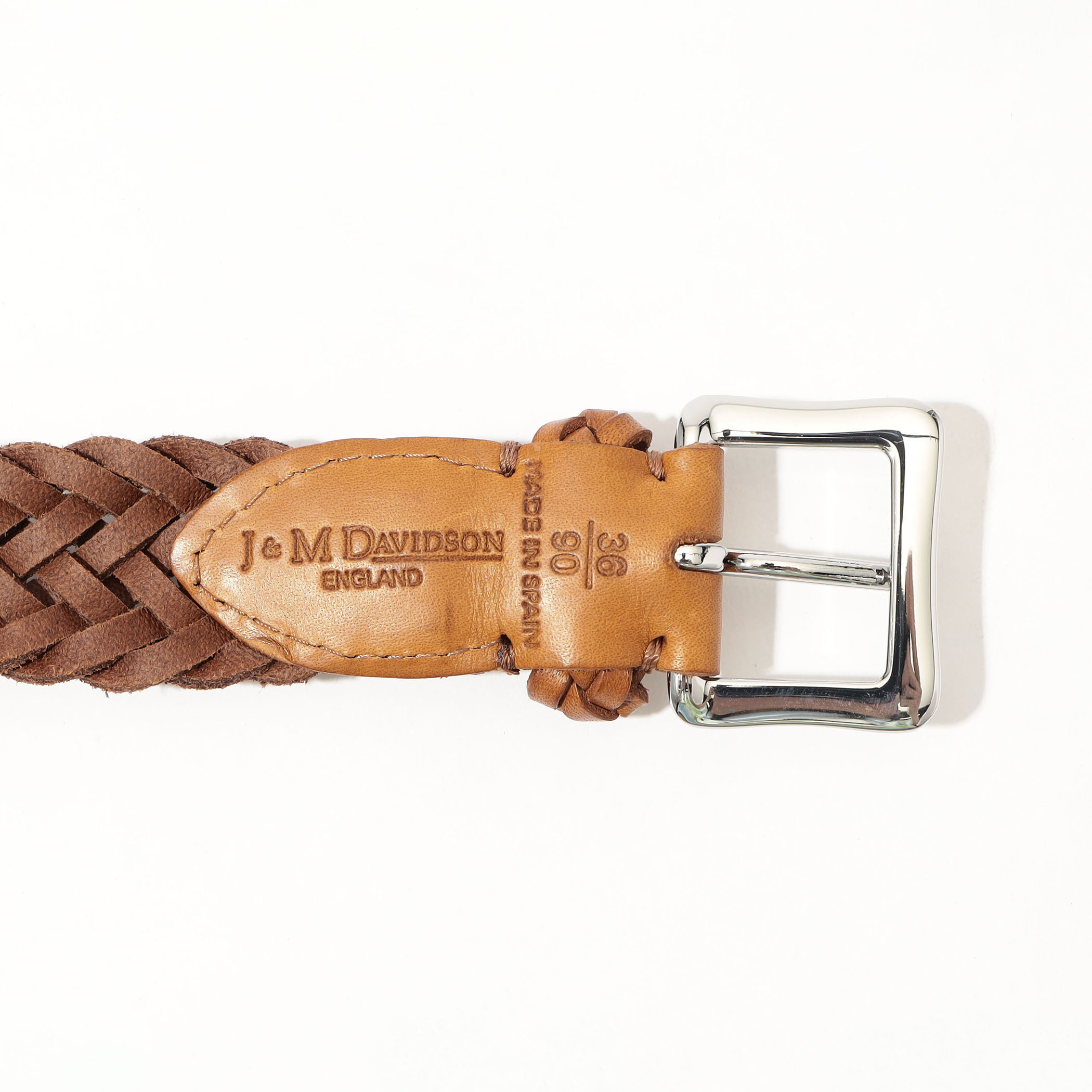 J&M DAVIDSON ENVELOPE BUCKLE TIP END 25MM LEATHER レザーメッシュ