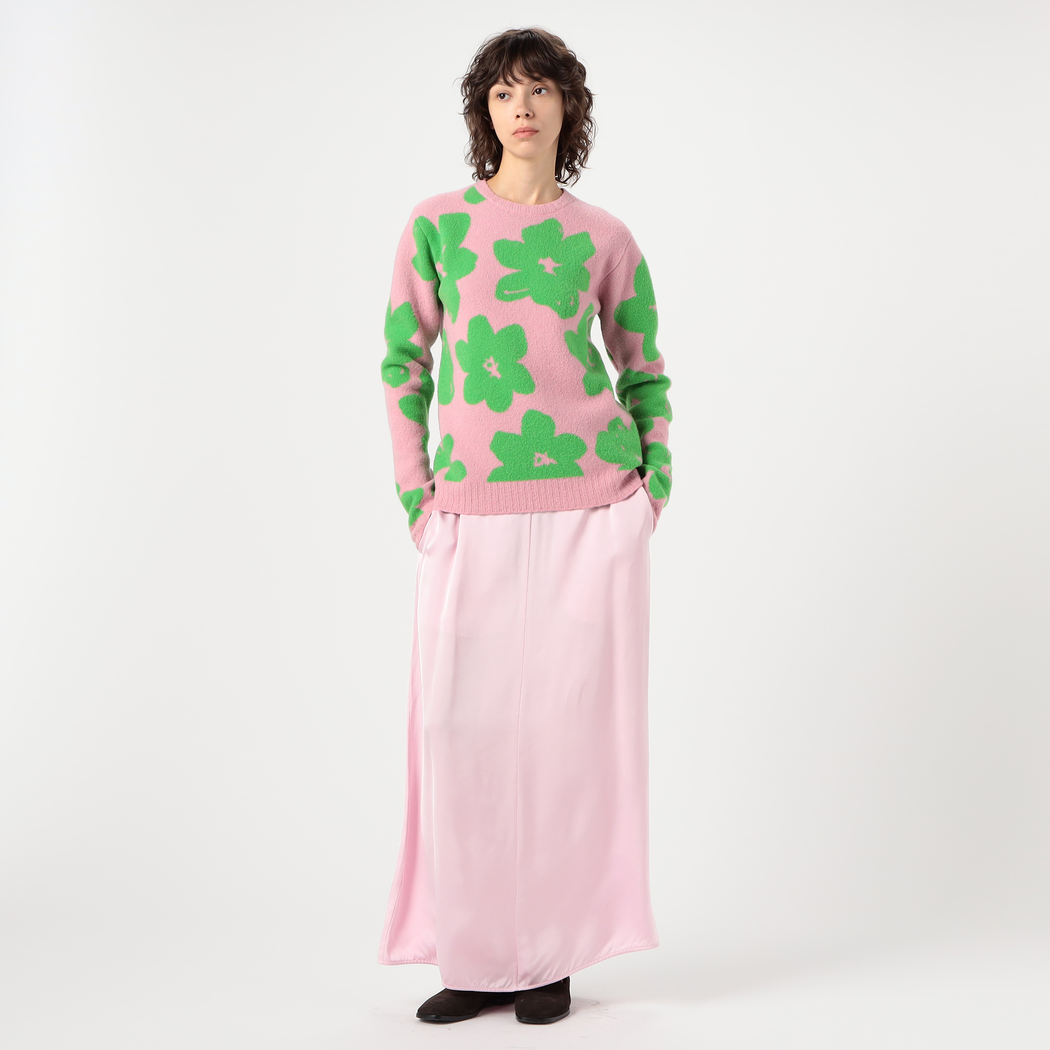 JIL SANDER SKIRT 60 サテンロングスカート｜トゥモローランド