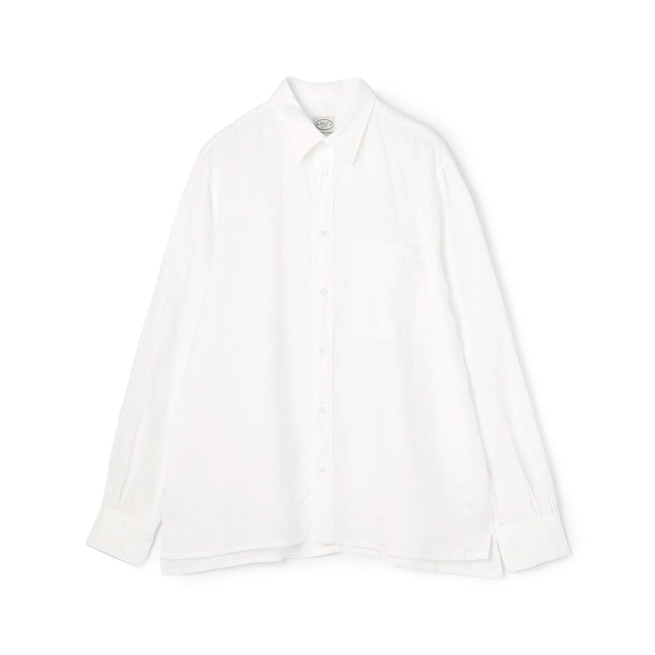 80リネン レギュラーカラーシャツ