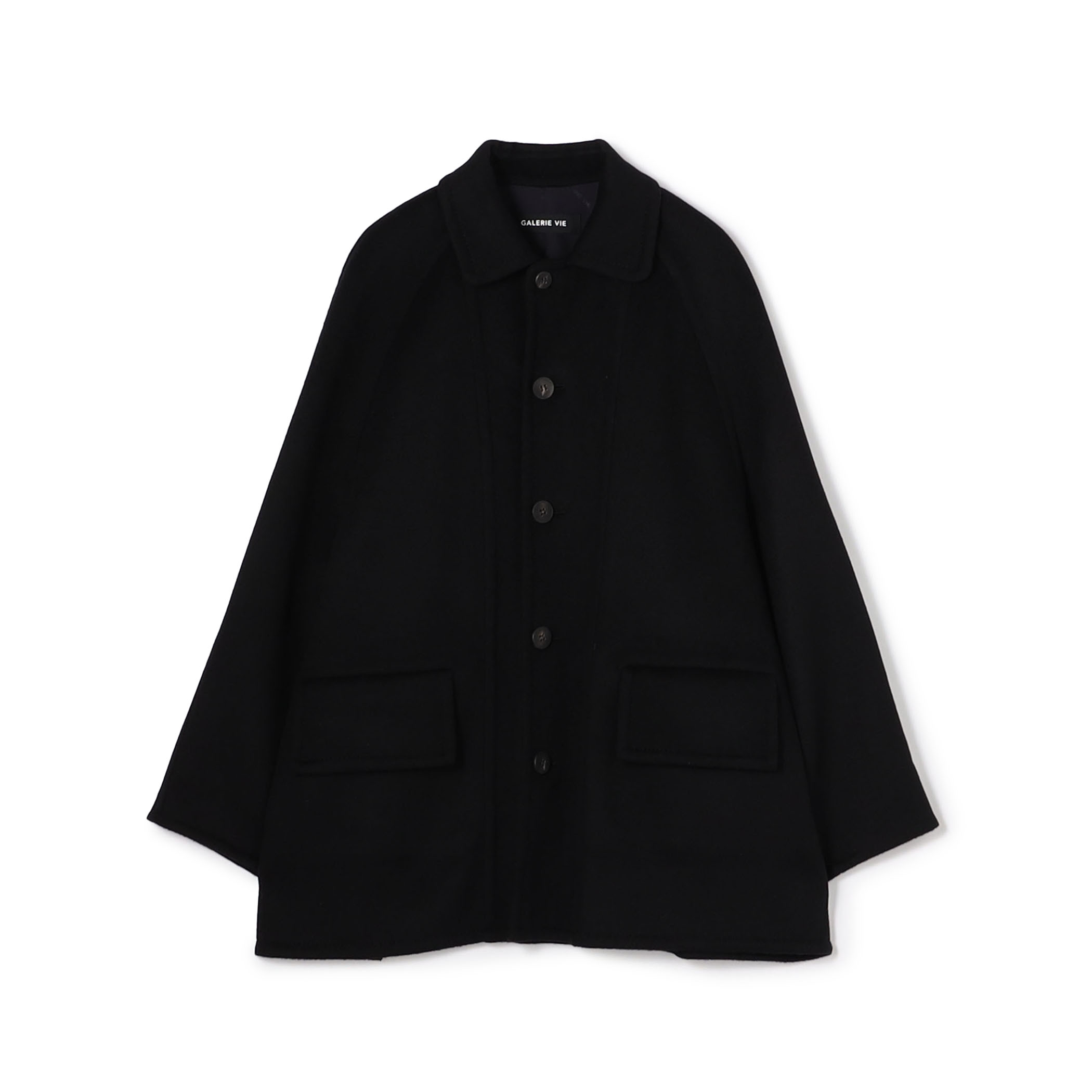 ウールダブルフェイス ステンカラーコート