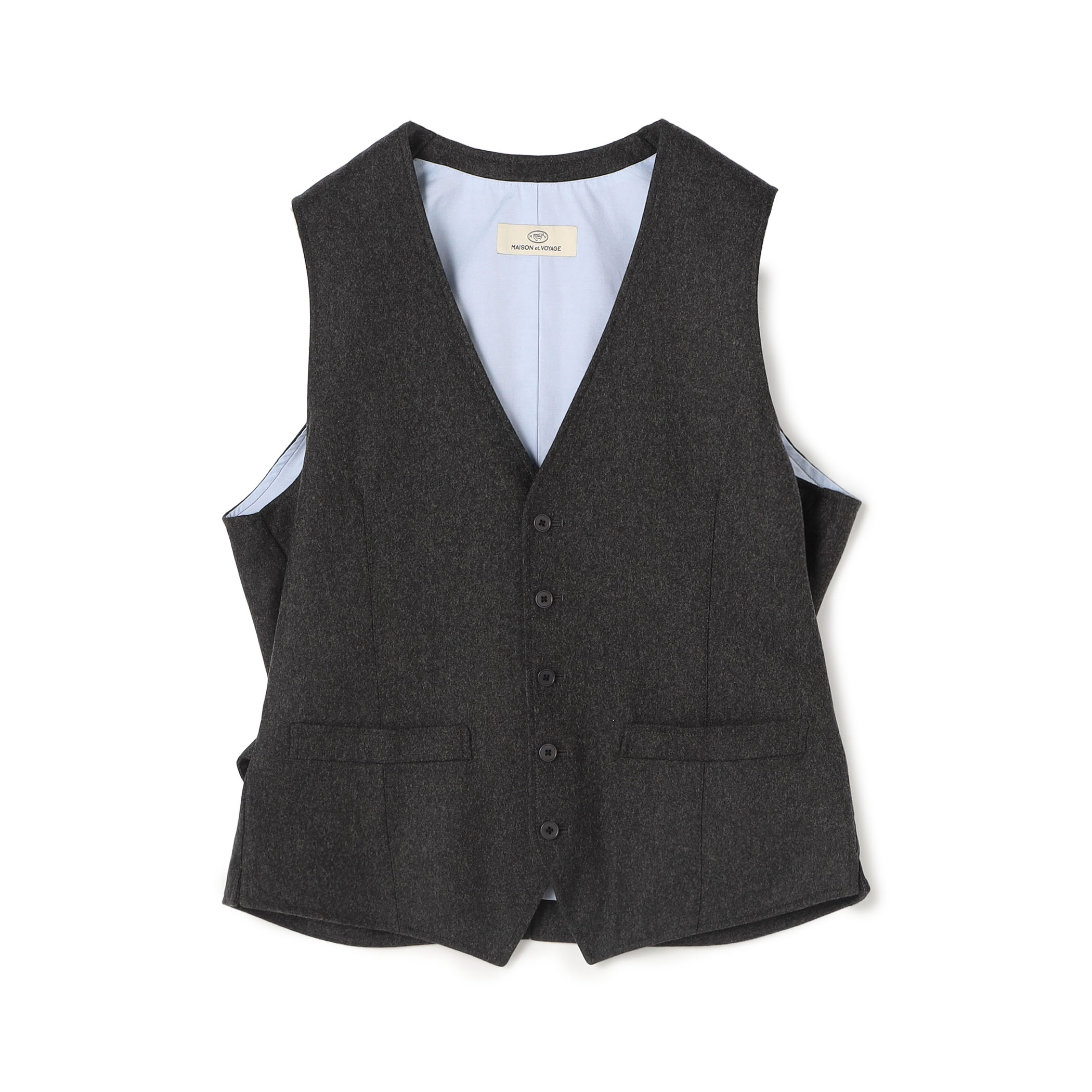 ウールフランネル 5Bベスト FOX FLANNEL