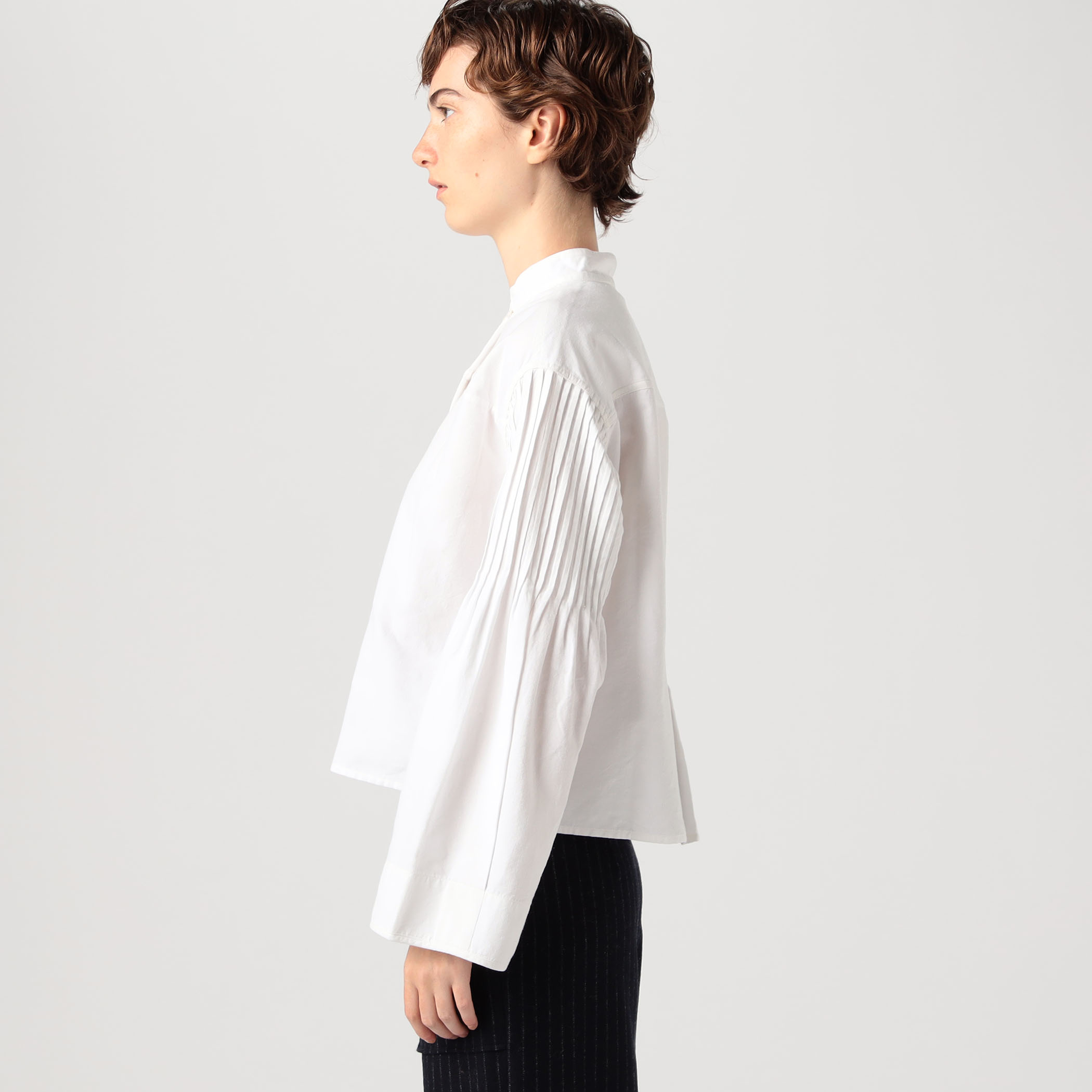 シャツ ブラウス Khadi and Co ELM ピンタック シャツ-