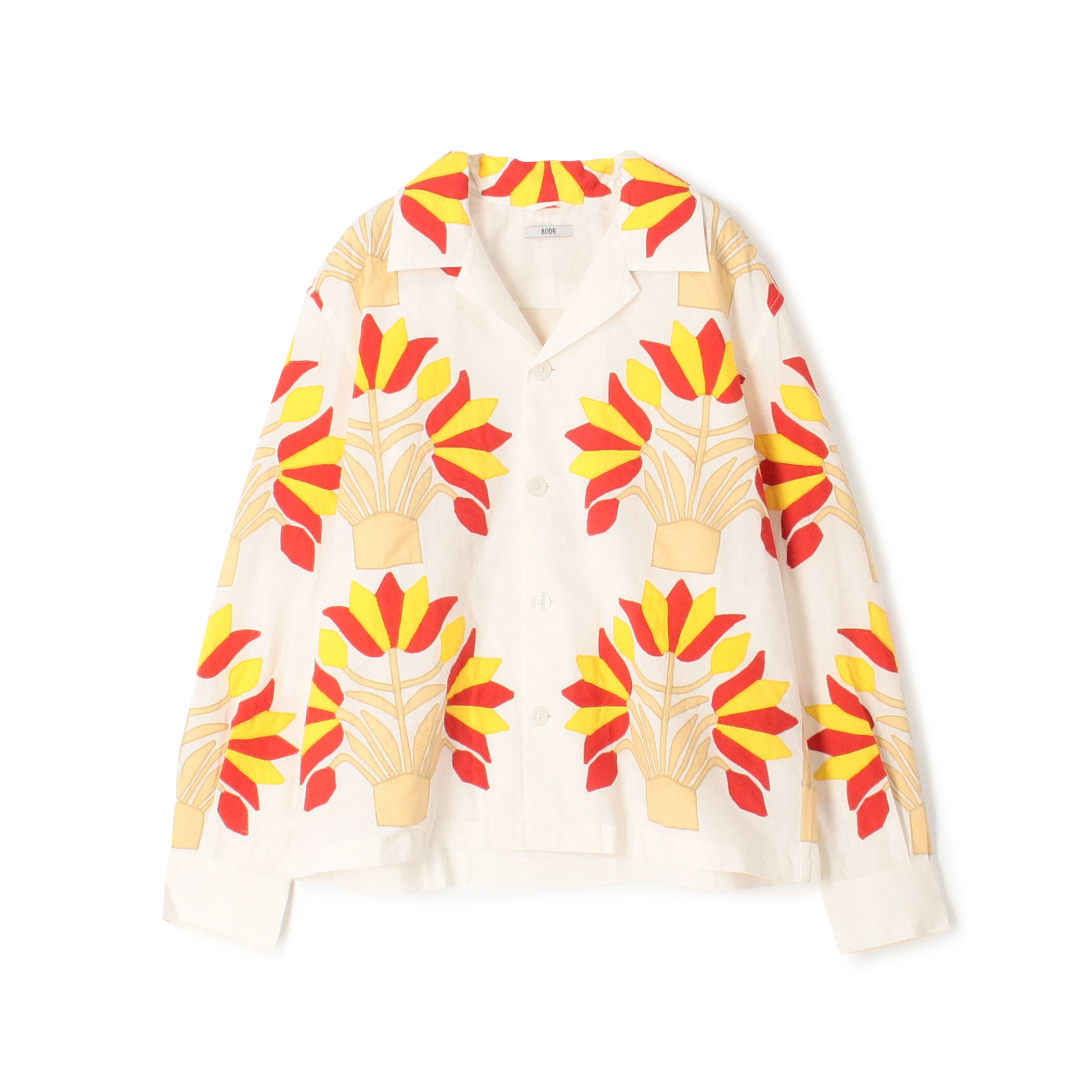 BODE FOLIAGE APPLIQUE LONG SLEEVE SHIRT