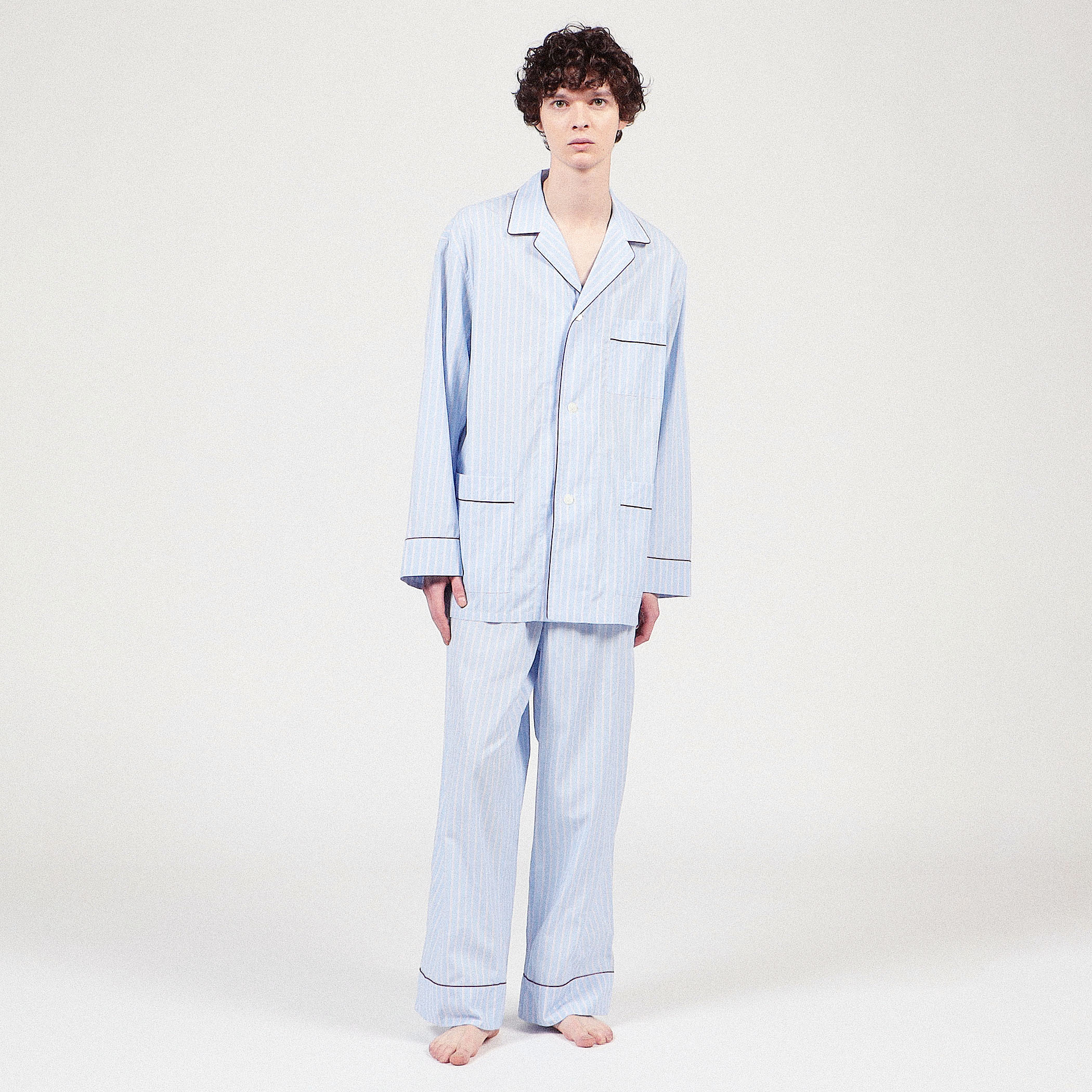 パジャマストライプジャケット item15f237e21ebb11ee94080242ac