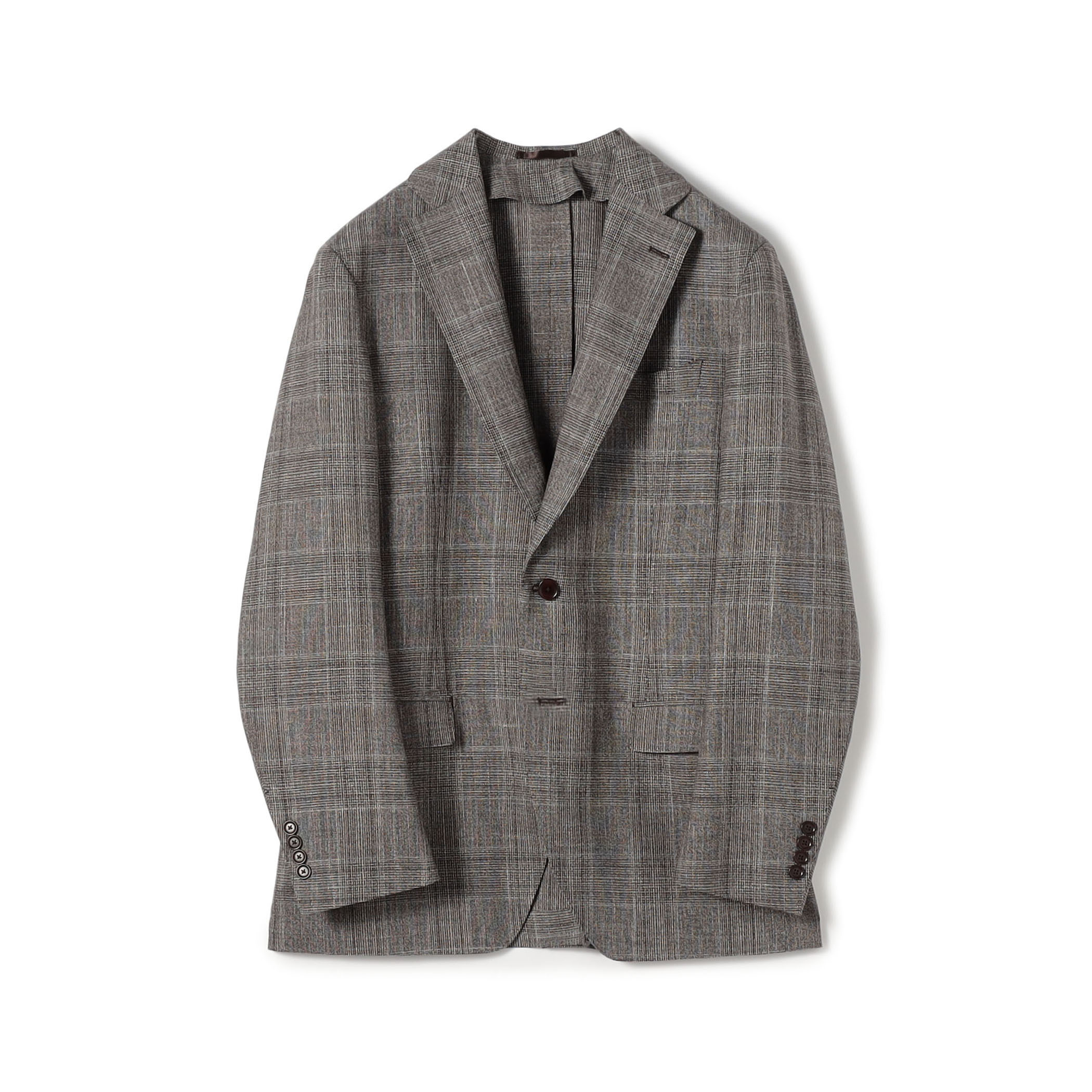 SUMMER TIME ウールシルクリネン シングルブレステッド 2Bジャケット LORO PIANA